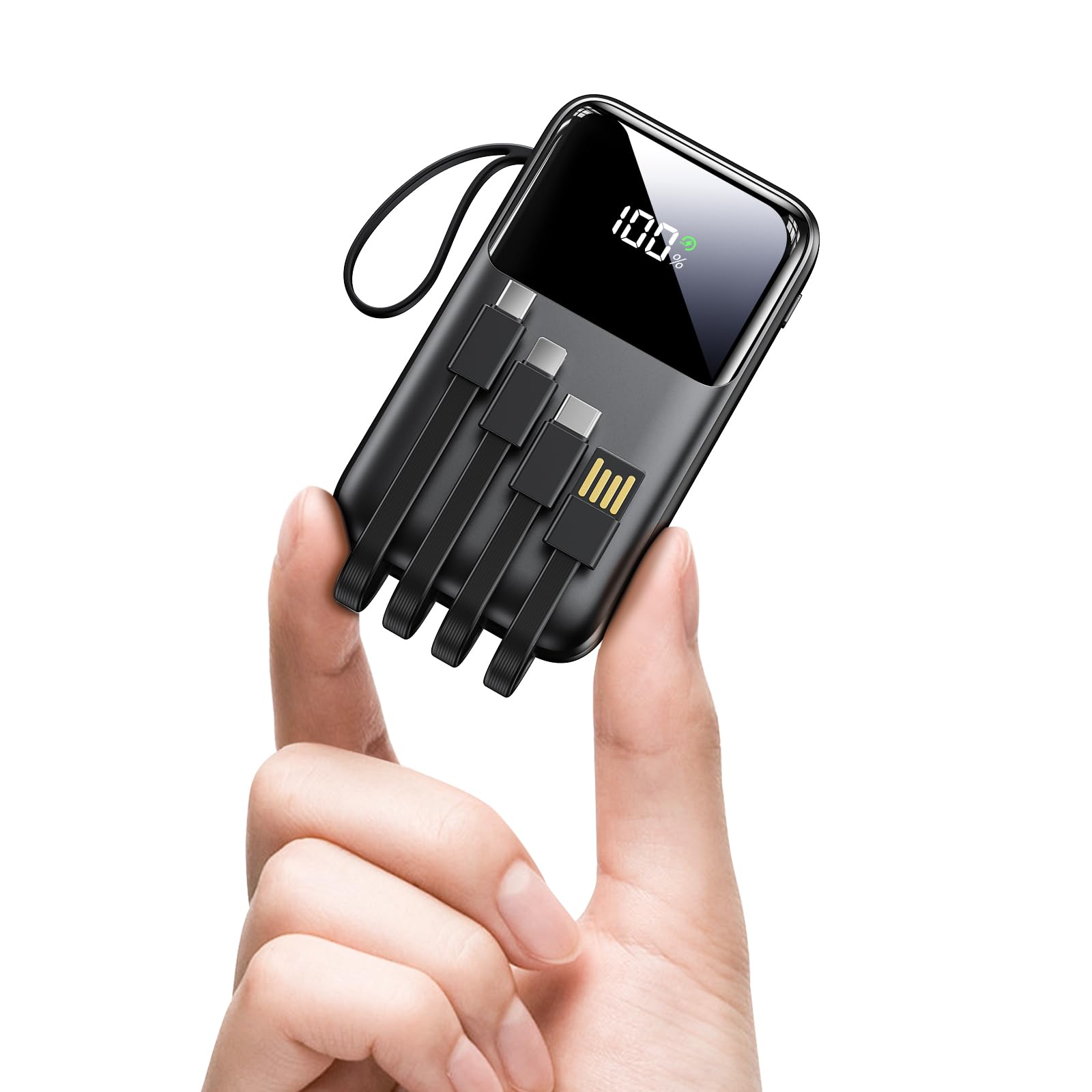 Power Bank, 22,5W 15000mAh Mini Powerbank, Ricarica Rapida PD QC3.0 USB C Caricatore Portatile Batteria (6 output & 3 input), Caricatore Portatile Porta per iPhone Samsung Huawei iPad Pro