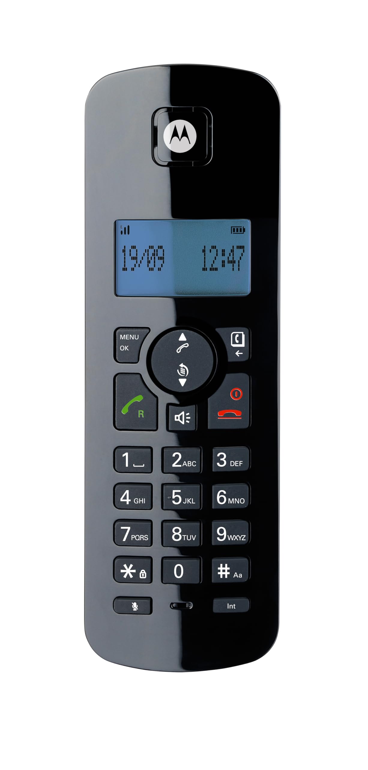 Motorola Voice - C4201 Teléfono con Cable con Terminal Inalámbrico Digital, Modo Emergencia, Transferencia de Llamadas, Agenda 50 Nombres y Números, Manos Libres, Función Mute