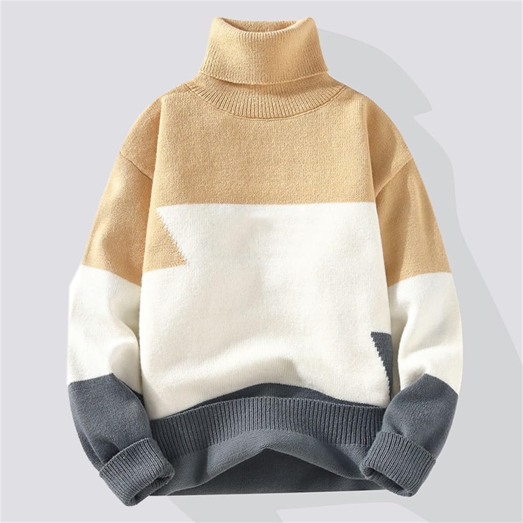 Men's Sweater, Winter Youth Warm Knit Sweater, Men's Sweater