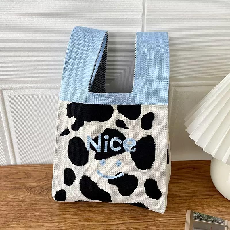 Image of Knot Bag, Mini Knit Tote Bag, Extra Thickened Japanese Knot Bag, Wristlet Handbag - 1 /2 /6 Pack