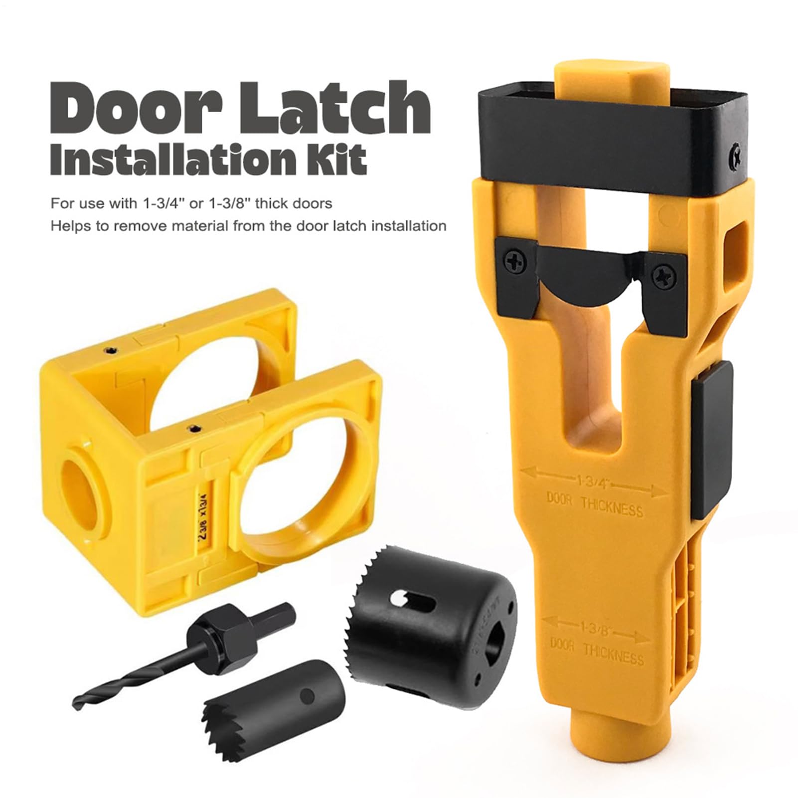 Kit Instalación Cerrojo Repuestos Cerradura Pestillos Tornillos Espárrago | Herramientas Instalar Puerta Para Interior Exterior Armario Ventana Cocina Balcón Estantería