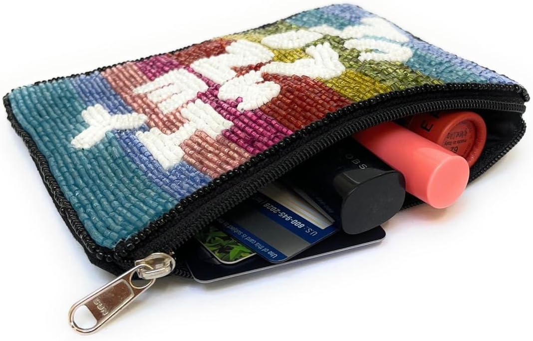 Cash Money Beaded Purse, Coin Pouch, Small Wallets for Her, Small Bag, Birthday Gifts, Cute Pouch Purse, Gift Card Bag - Image 4