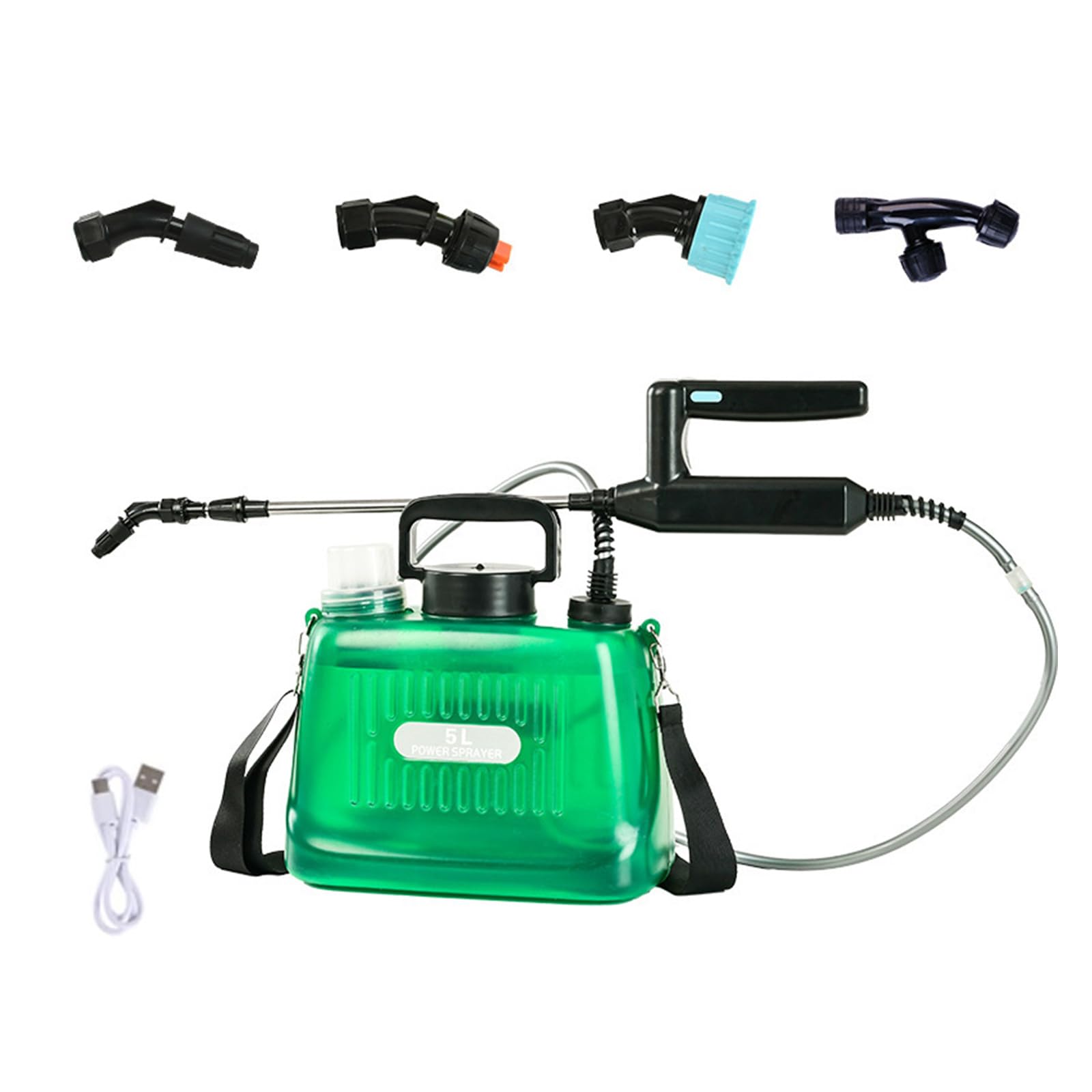 Pulvérisateur à batterie 5 L pour arrosage électrique et nettoyage extérieur