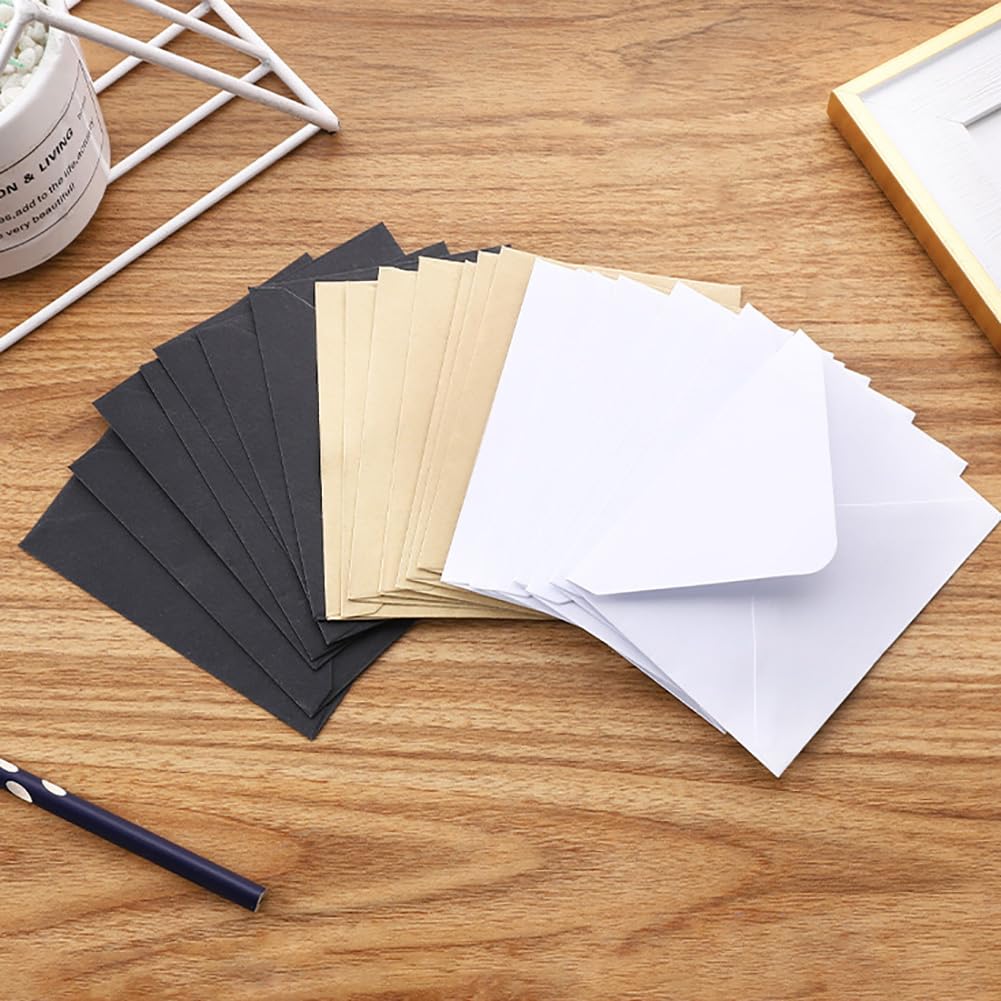 Lot De 80 Mini Enveloppes Kraft - 10,5 X 6,8 Cm - Rabat Classique, Couverture Vierge Pour Personnalisation - 4
