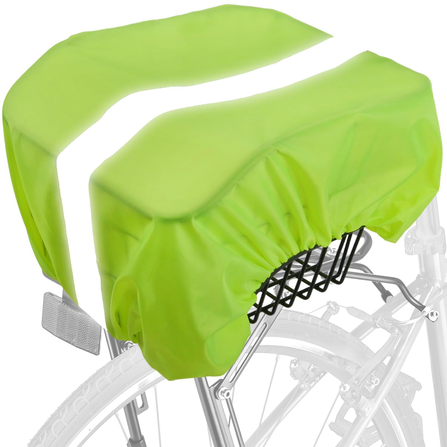 Housse De Pluie 45L Pour Sacoche Vélo - Protection Imperméable Avec Bandes Réfléchissantes