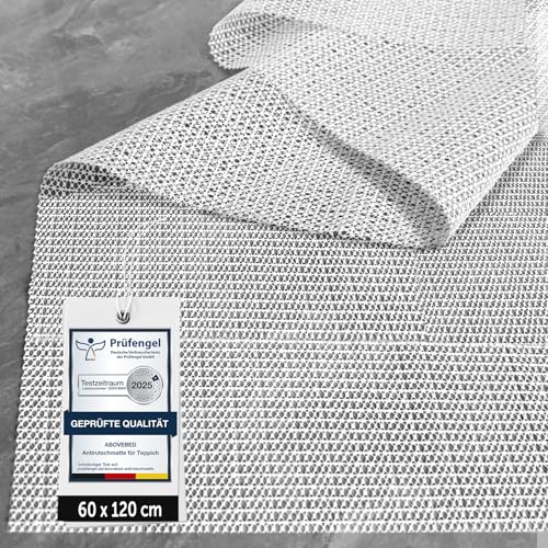 aboveBED Antirutschmatte für Teppich 60 x 120cm, Teppich Antirutschunterlage, Rutschmatte Teppichunterlage rutschfest Teppichstopper, Anti-Rutsch-Matte
