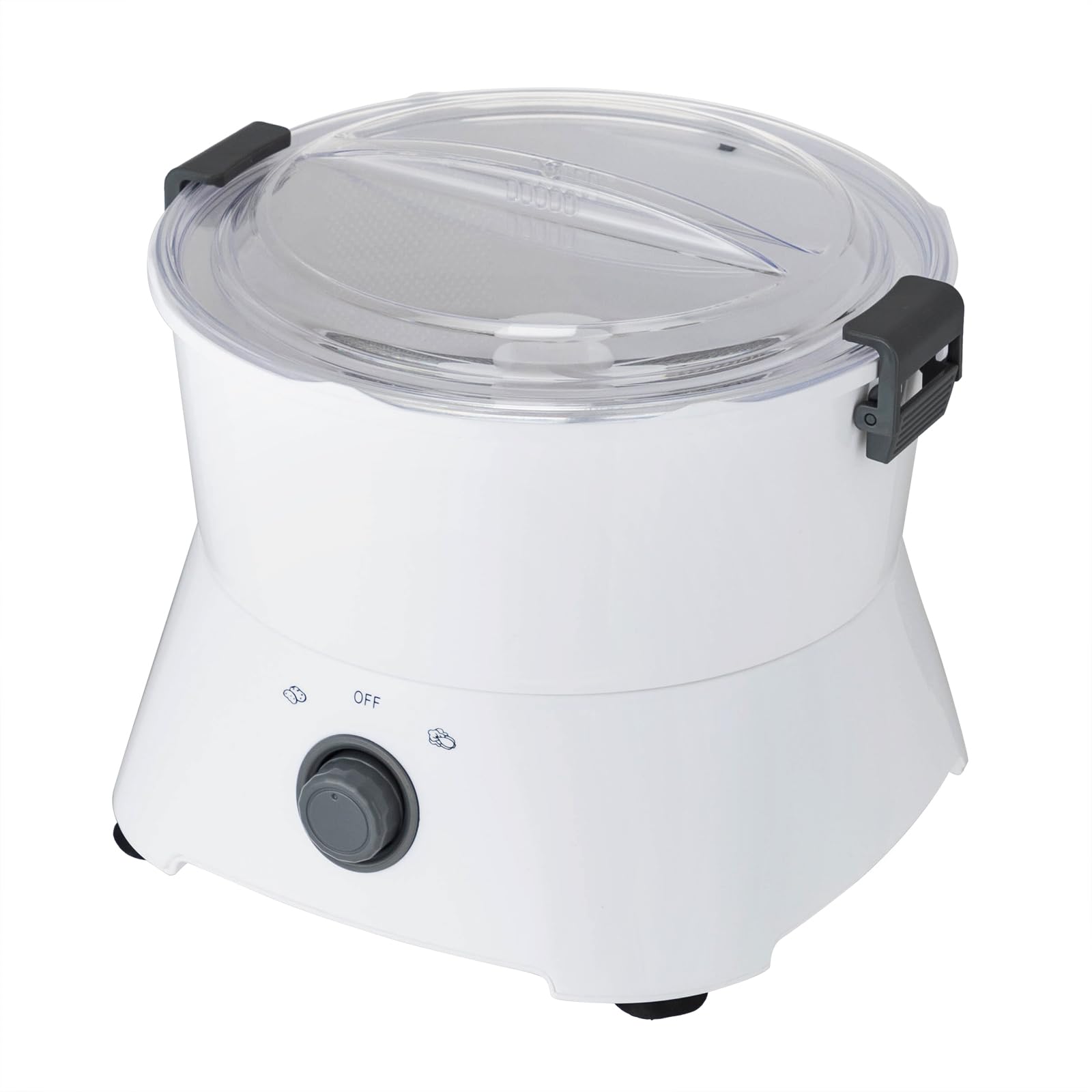 Máquina peladora de patatas, peladora eléctrica de patatas, pelar 2-4 minutos, 85 vatios, 2 velocidades, 0,8 kg, utilizada para secar verduras y pelar patatas (23,6 x 23,6 x 28,3)