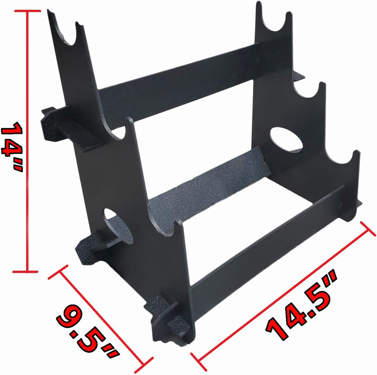 3 Sword/Rifle/Gun Table-Top Stand Display Rack for Gun Show or Business