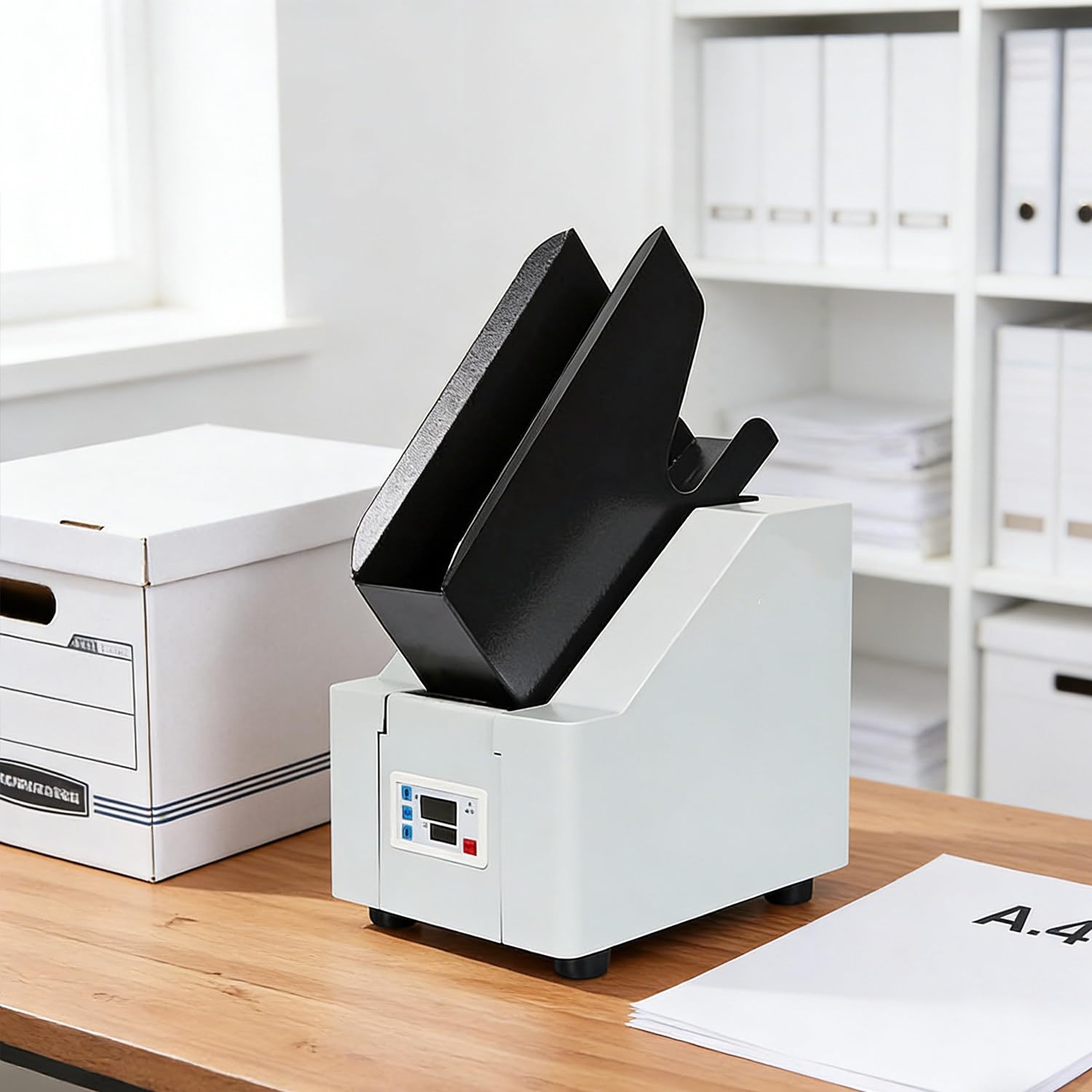Raccoglitore di carta da tavolo, capacità extra large di 70 mm, finitura ad allineamento rapido 5s, per fogli A4 e A5, ideale per scuole, banche, uffici