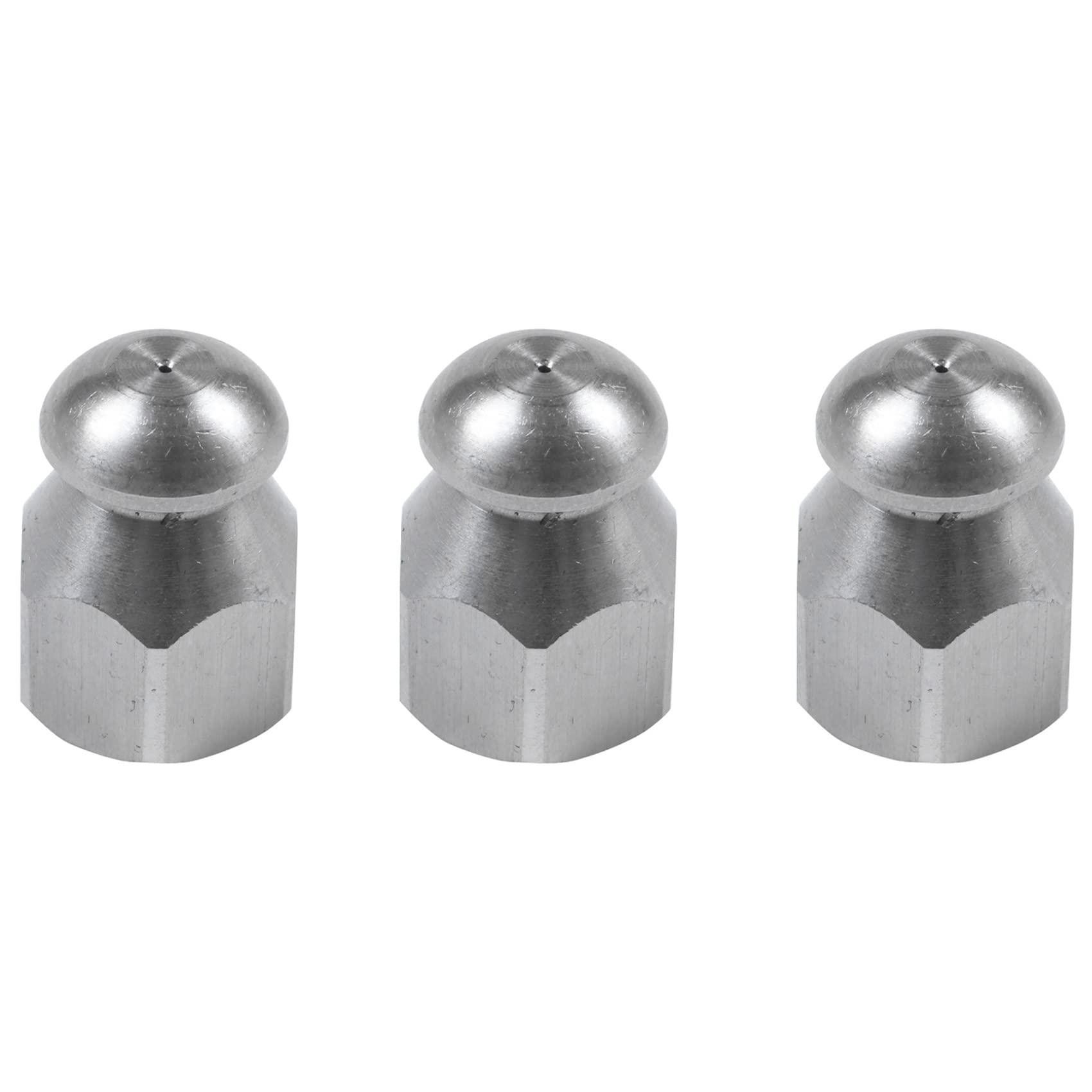 Jnchdghwa Gray 3X Pipe Jetter Pressure Washer Drain Sewer Cleaning Pipe Jetter Rotary Nozzle 5 Jet (1/4 Inch)