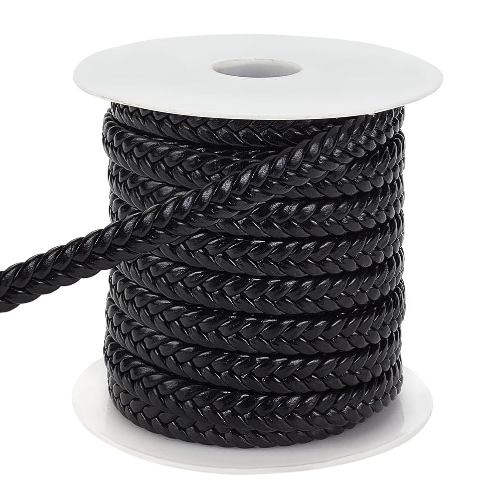 Cordon tressé plat pour bijoux collier bracelet et loisirs créatifs maroquinerie