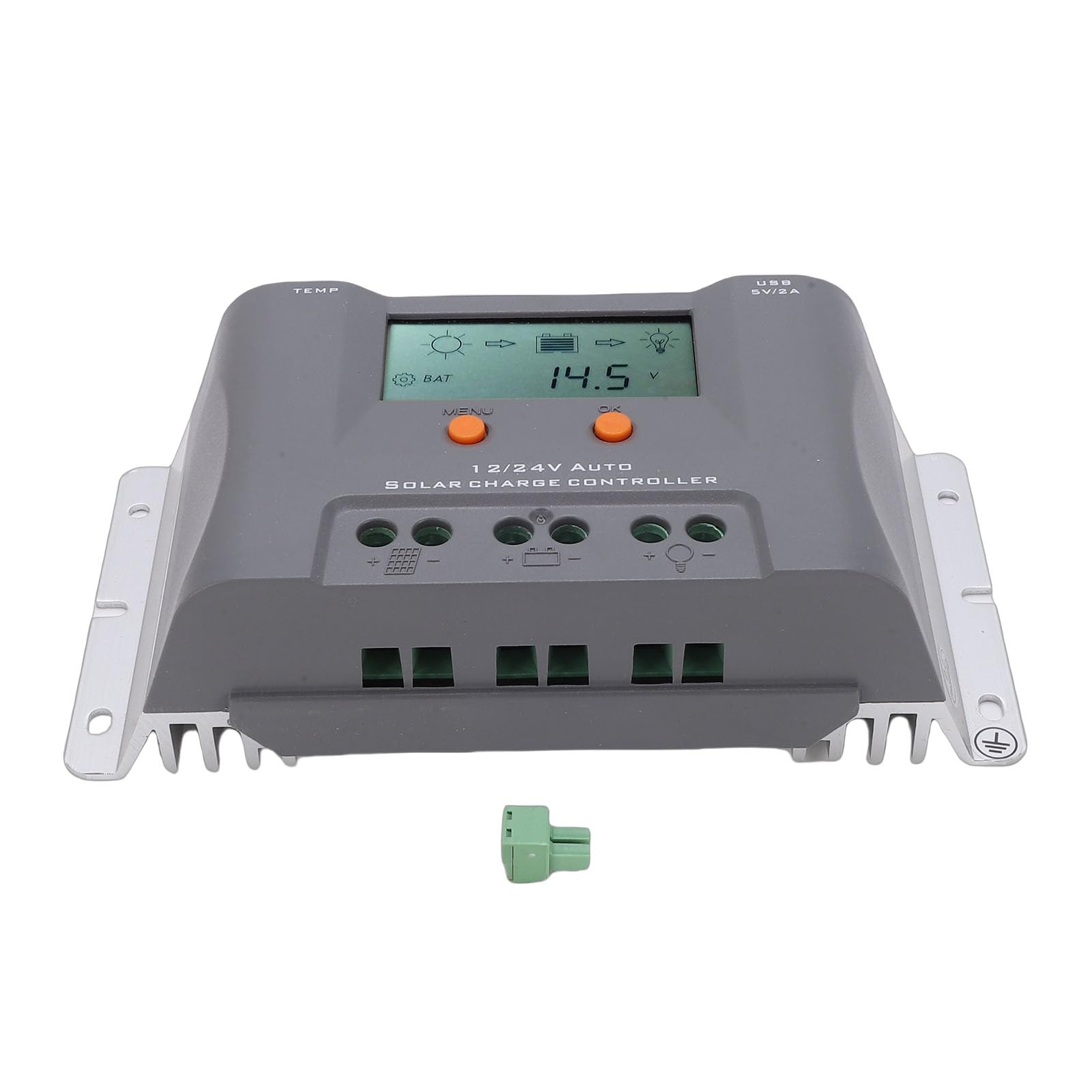 Alomejor Regolatore di Carica Solare 40A con Display LCD