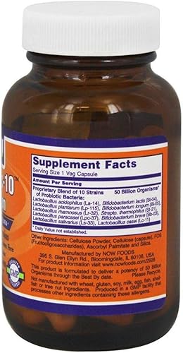 Miniatura 2 de Now FOODS SPO Probiotic 10 50 mil millones Vcap 50 unidades