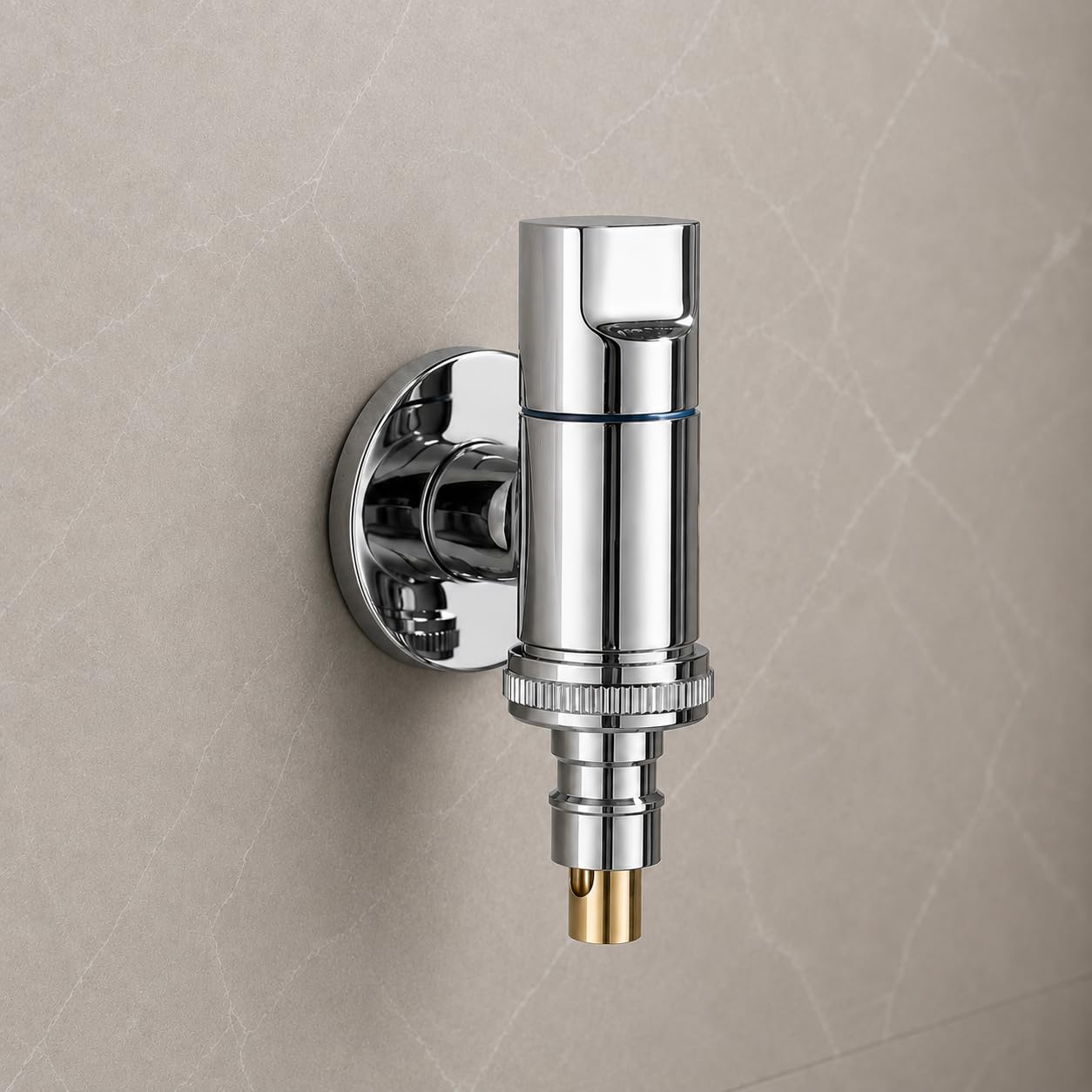 Hyenas Washing Machine Tap 1/2 Inch Full Metal | Auto Shut-Off Laundry Faucet | Space-Saving Compact Design | Rust-Free Universal Fit for Washing Machine, Dishwasher & Utility Points-image-32