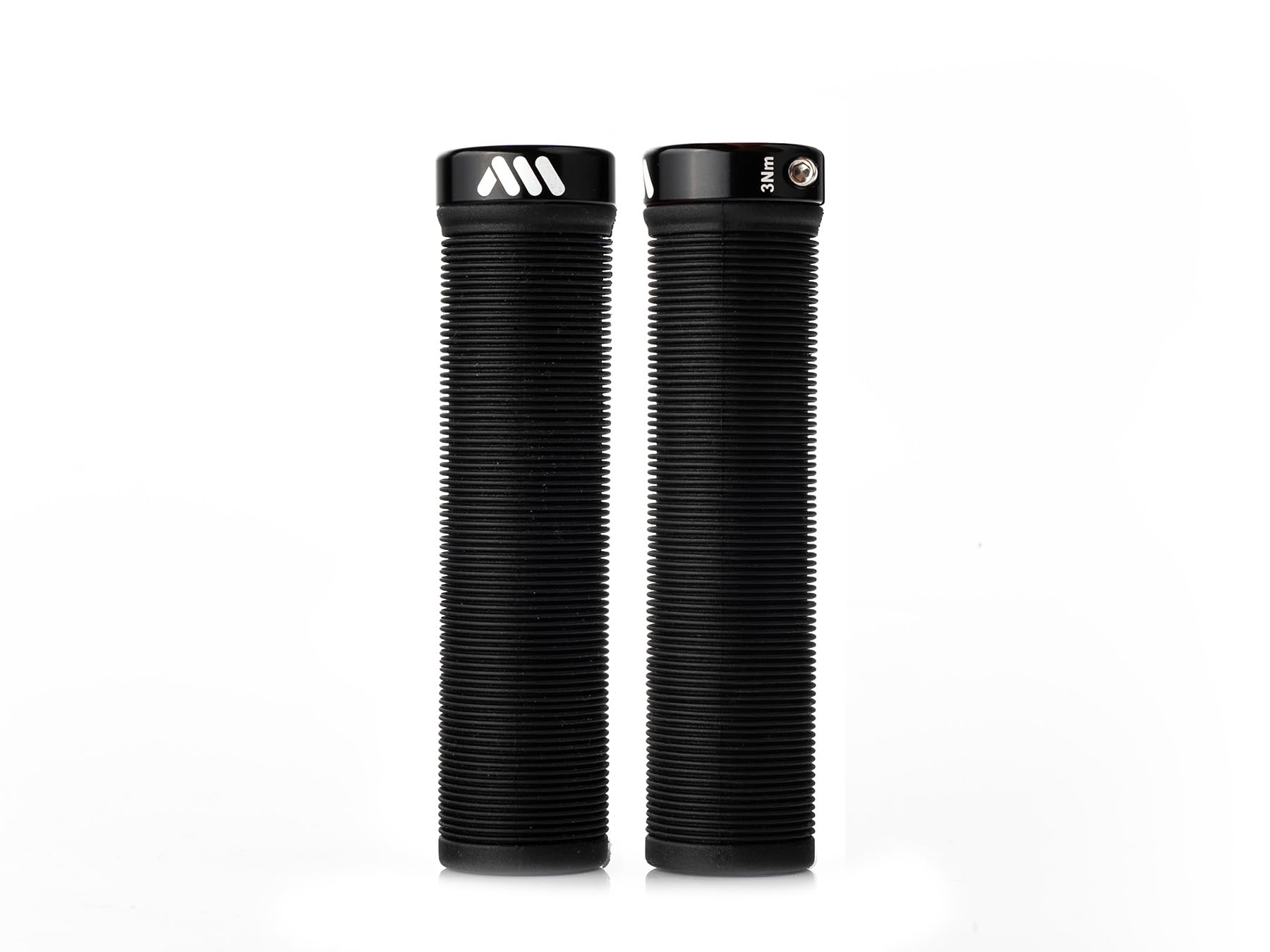 All Mountain Style AMS Barcode Bicycle Lock-on Handlebar Grips, Black