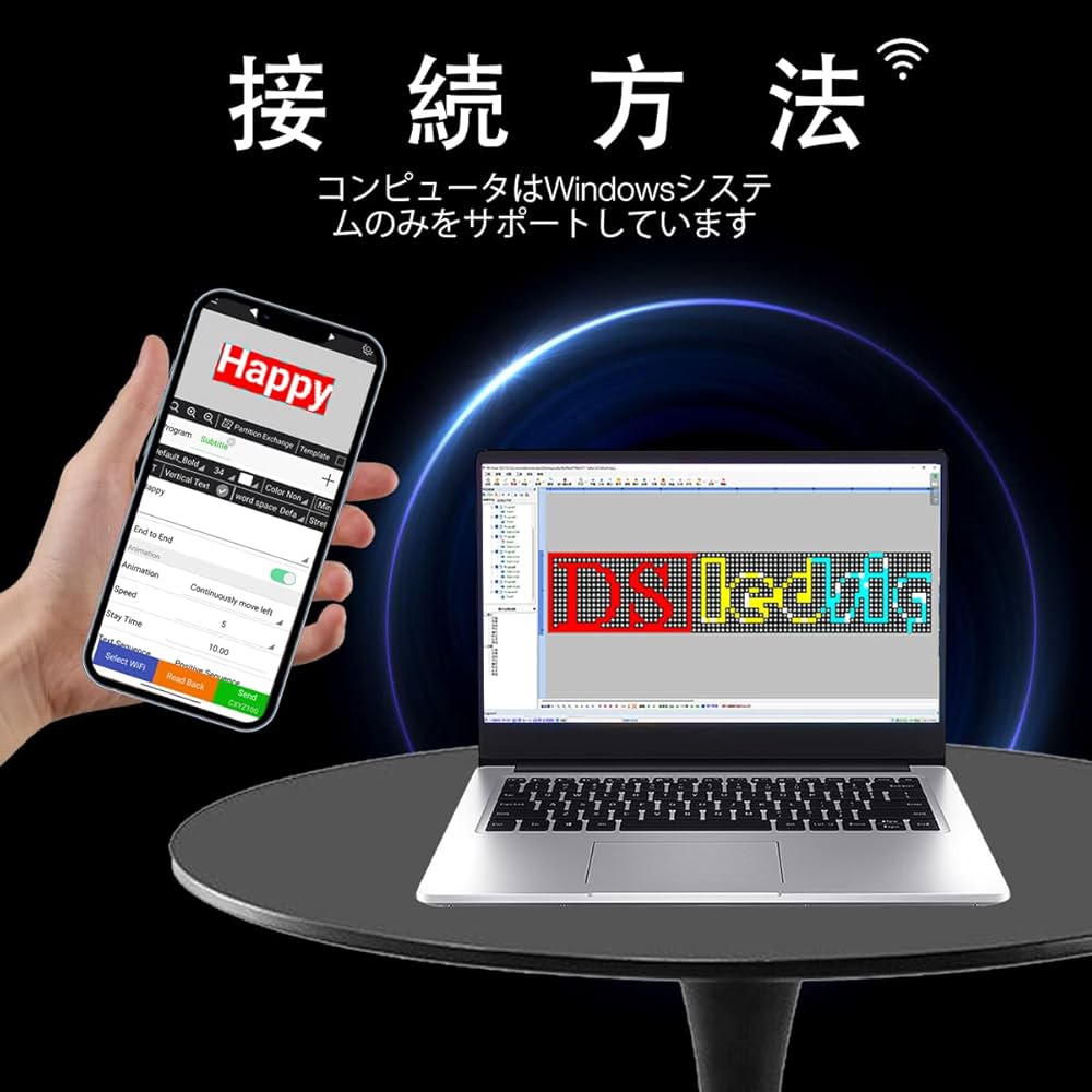 Amazon | 高輝度 P10 LED電光掲示板 - 薄型、軽量で、 LED