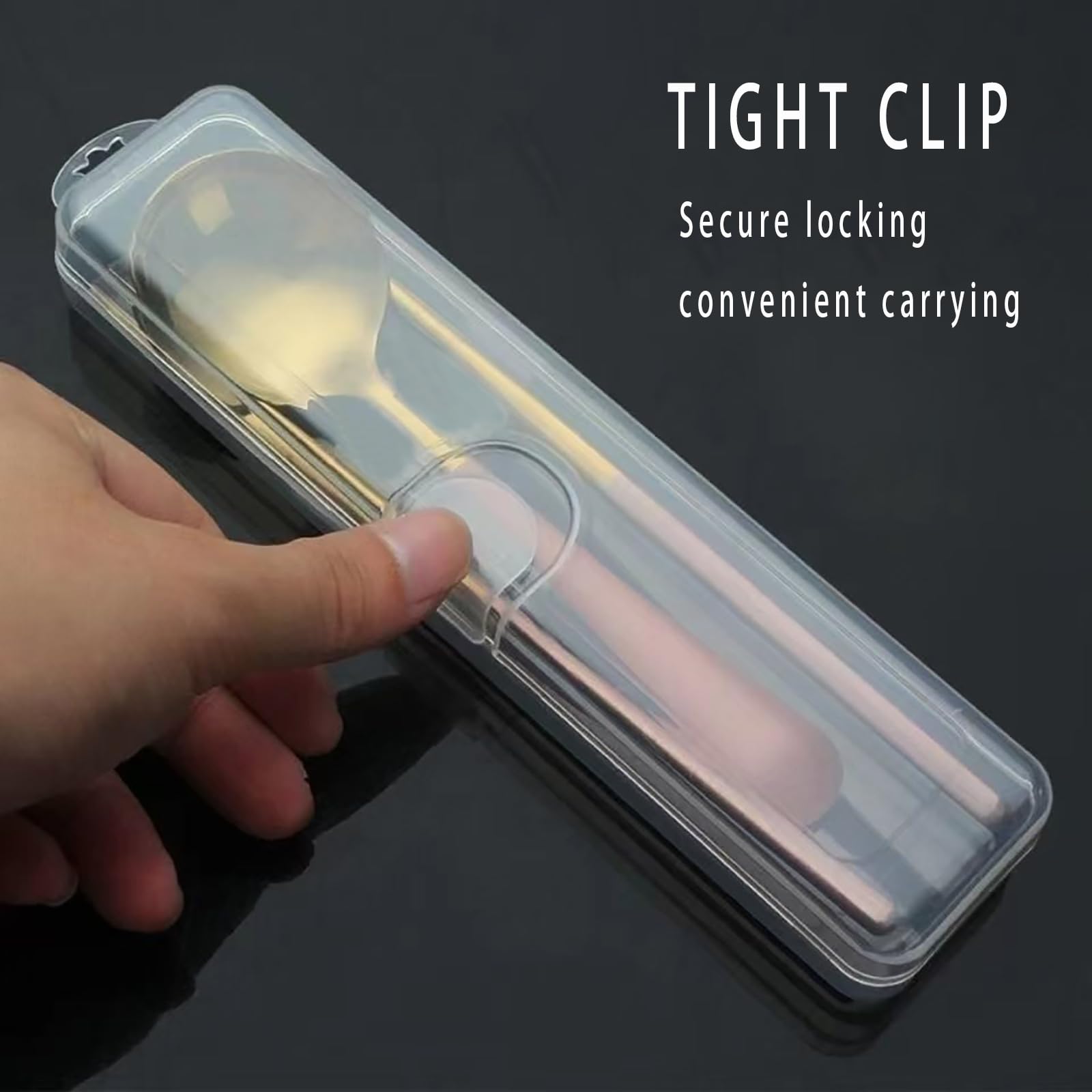 ILFANM chopstick case only?chopsticks case travel?chopstick storage?BPA Free Plastic?white?