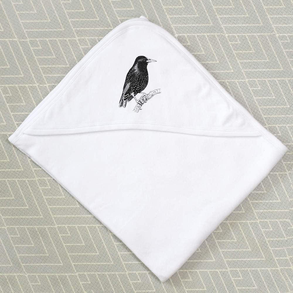 Azeeda 'Starling Bird' Baby Hooded Towel (HT00004798)