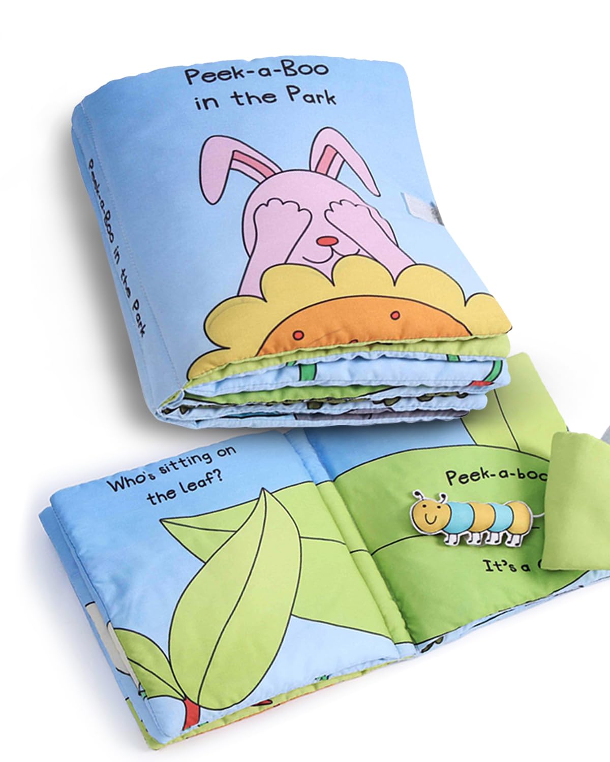 Peek-A-Boo in The Park Premium for Babies| Crinkling Sounds Stimulate Visual & Auditory Senses| Early Learning Baby Books |Pediatricians Approved|12 Pages |10 Months+,Multicolor