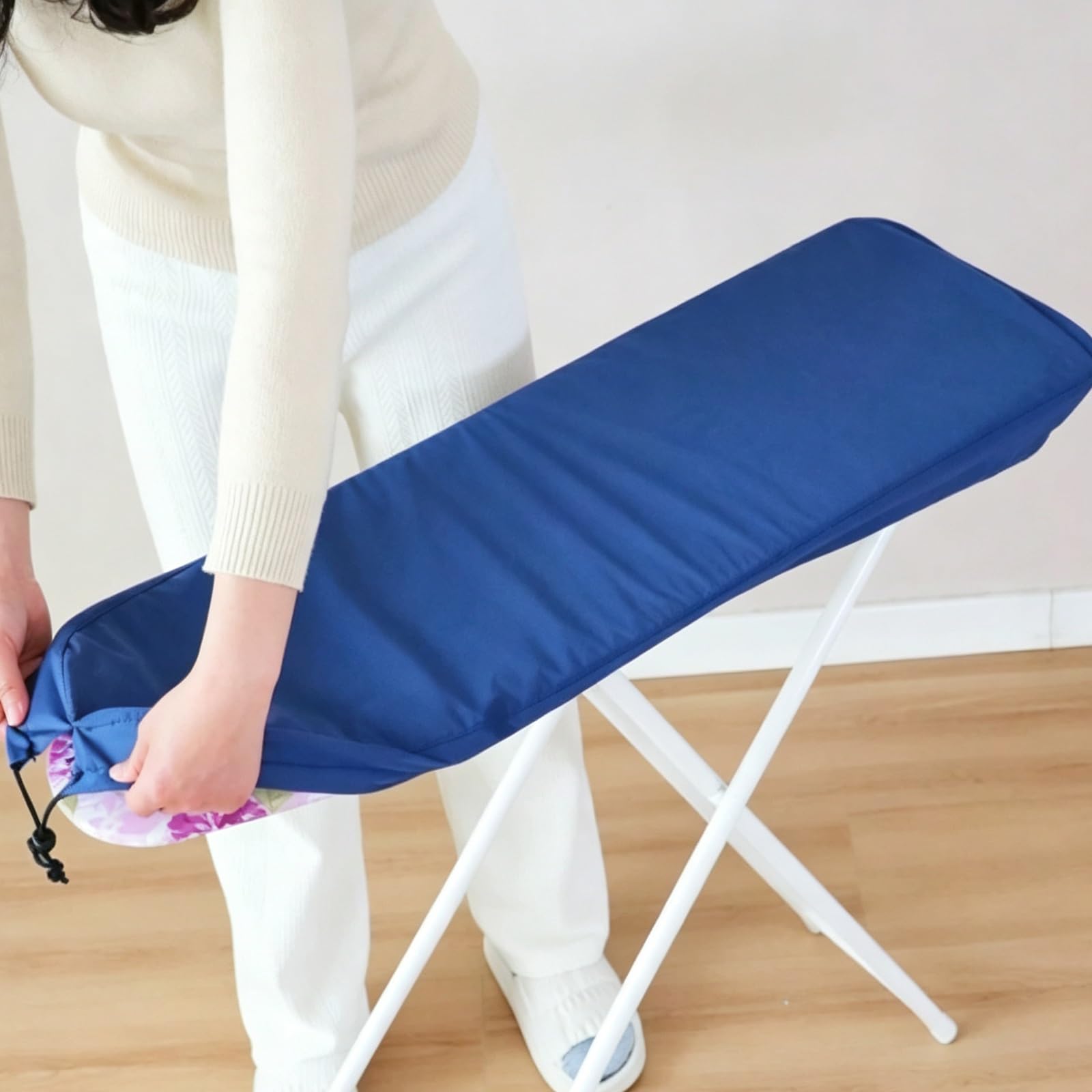 Funda Impermeable for Tabla de Planchar, Fundas de Repuesto | Tejido impermeable y resistente al calor, 4 tamaños,planchar de 90 a 120 cm(Dark Blue,47.2 x 15.0 in)