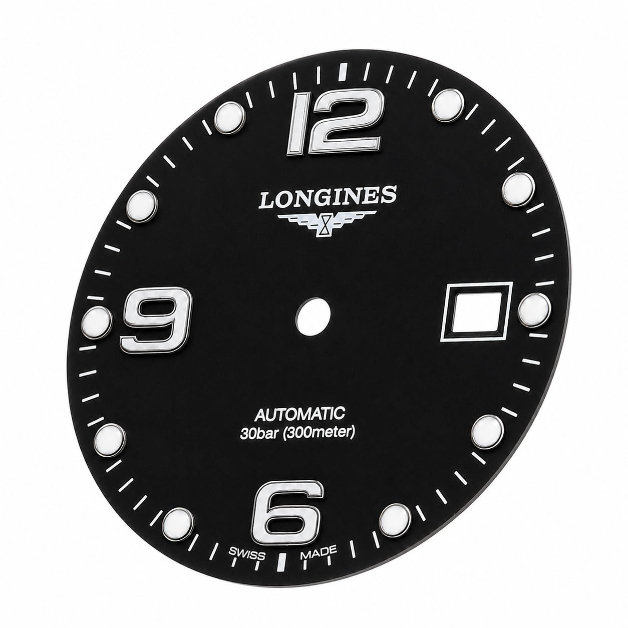 Metallzifferblatt 2824 2892 Kaliber Leuchtend 31mm Datumsfenster Edelstahl Zifferblatt Modding Teil für Longines Conquest