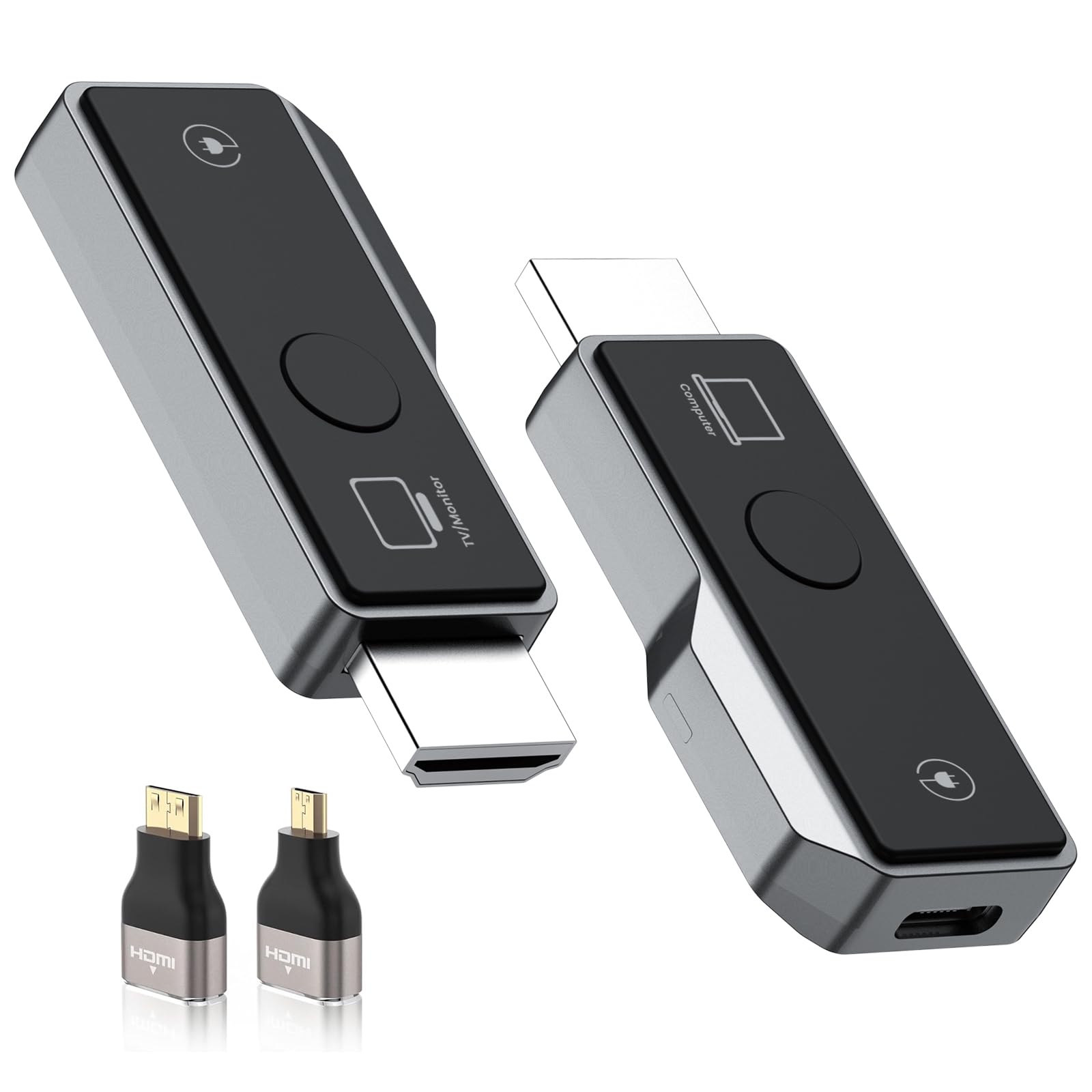 Gityso Wireless HDMI Transmitter and Receiver, Tiny Plug & Play 2.4G/5G Portable Wireless HDMI Extender Transmitter and Receive for Streaming Video/Audio from Laptop/PC to HDTV/Projector/Monitor