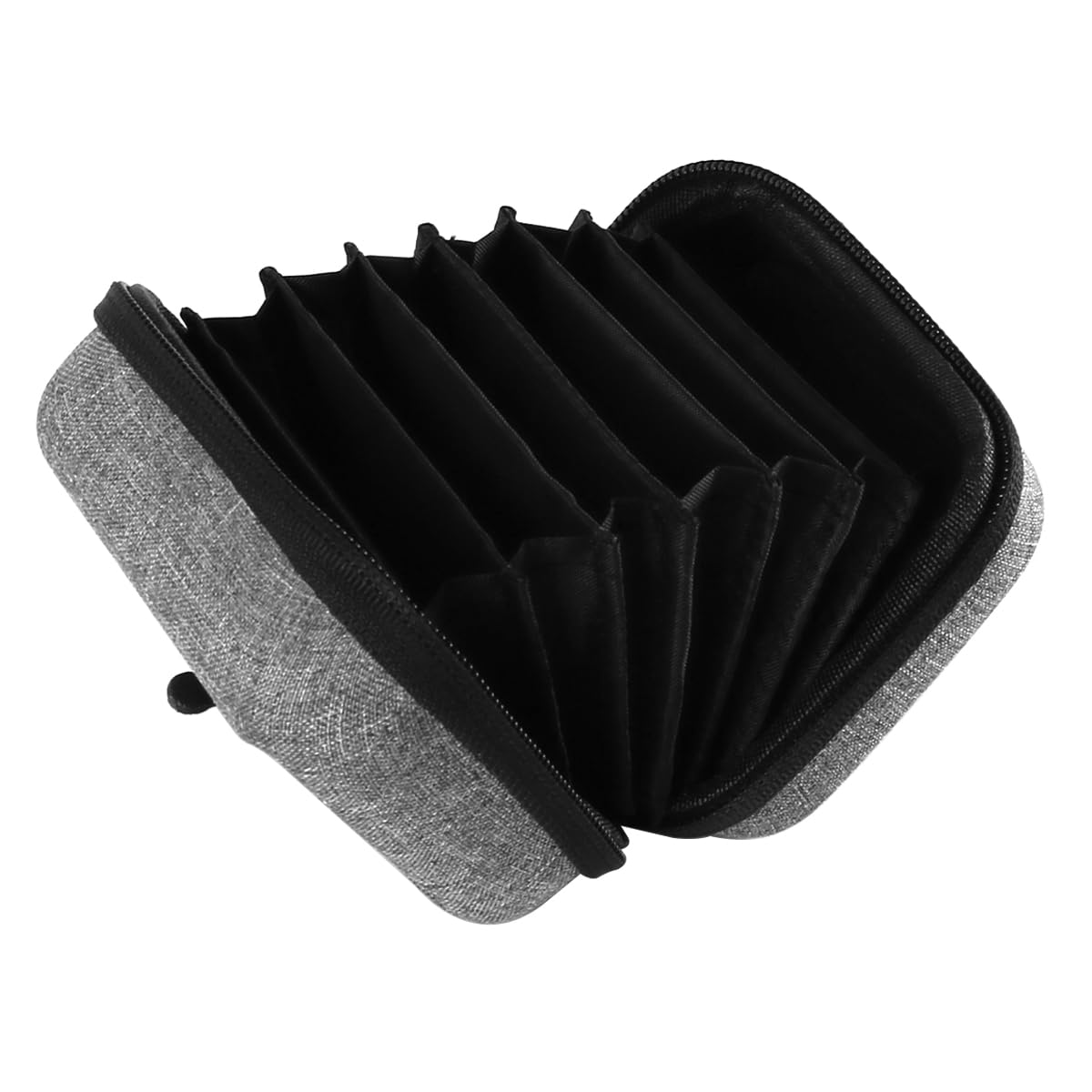 Bolsa de Filtro para Lente de cámara Resistente al Agua para 8 filtros Redondos de hasta 67 mm de diámetro Bolsas de inserción Protectoras Bolsa de Filtro Estuche para cámara (Gris)