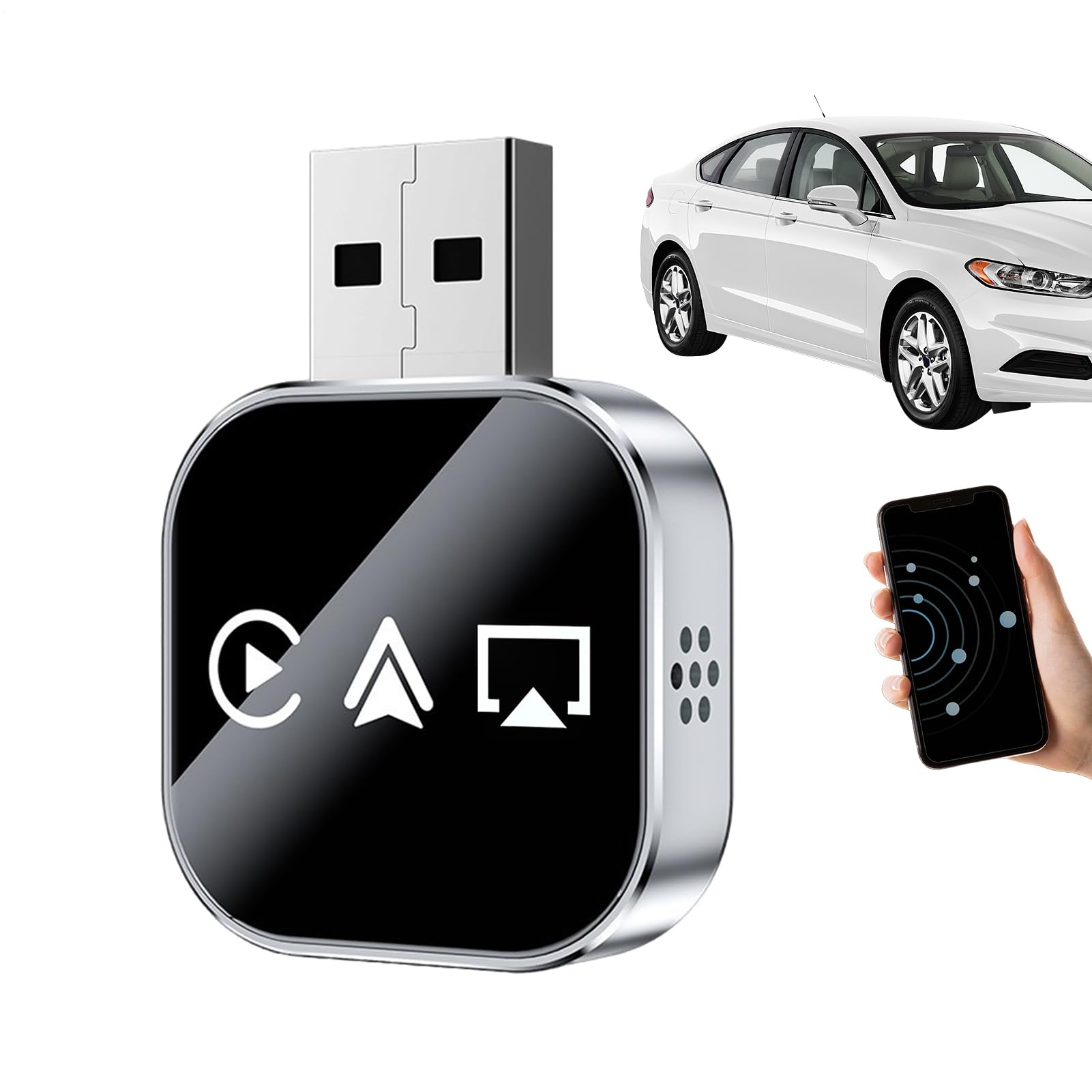Adaptateur Vidéo pour Affichage Auto Convertisseur À Connexion Automatique