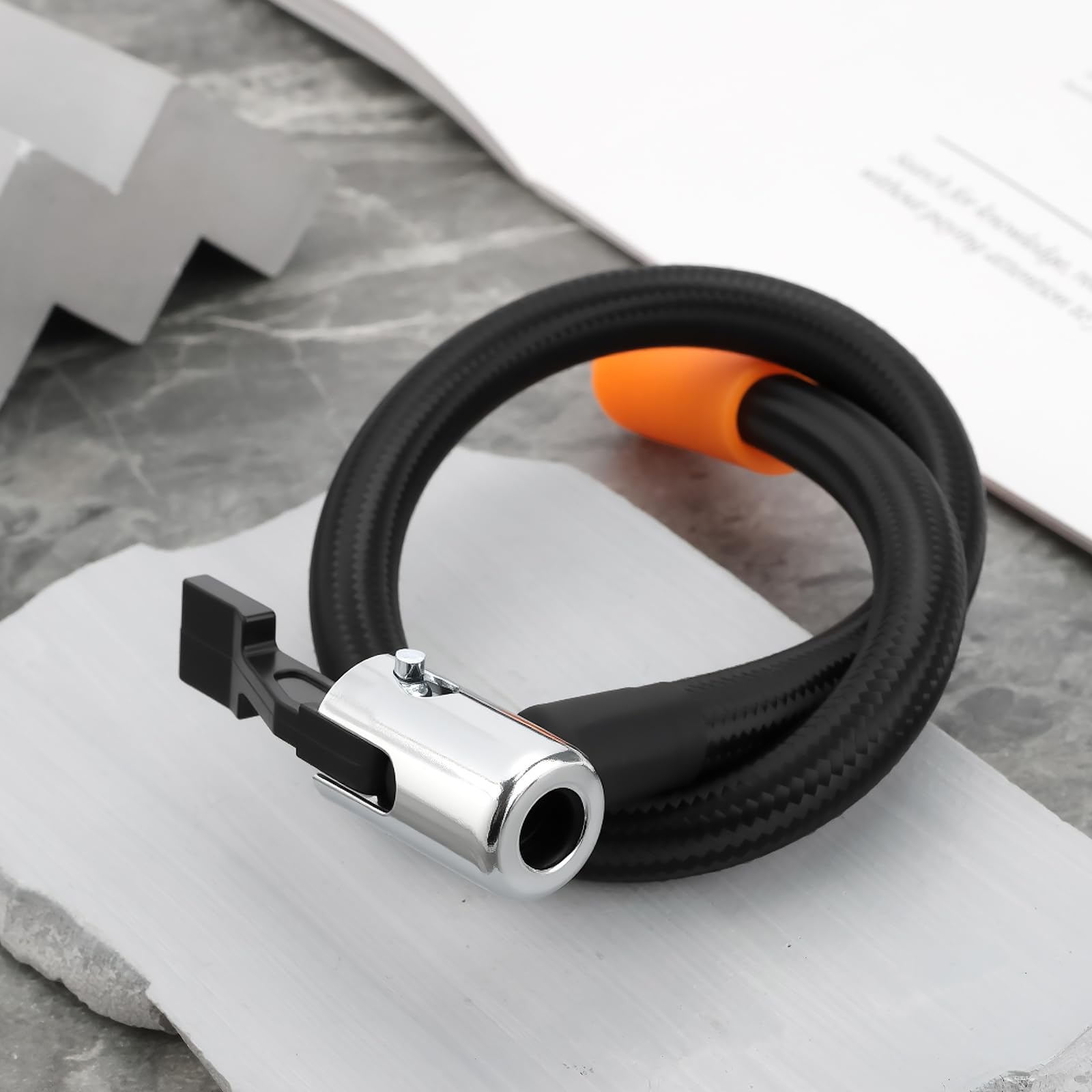 M6 Wąż do pompy powietrza do opon Adapter długość 40cm do uchwytu na klips do dyszy do opon Pompa powietrza do opon samochodowych, motocyklowych, rowerowych