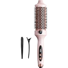 Wavytalk Thermal Brush Blowout Boost Grande, 1.77 Inch Heated Round Brush for Long Hair Blowout, Tourmaline Ceramic Negative Ion Technology Reduce Hair Damage, Dual Voltage Sakura Pink