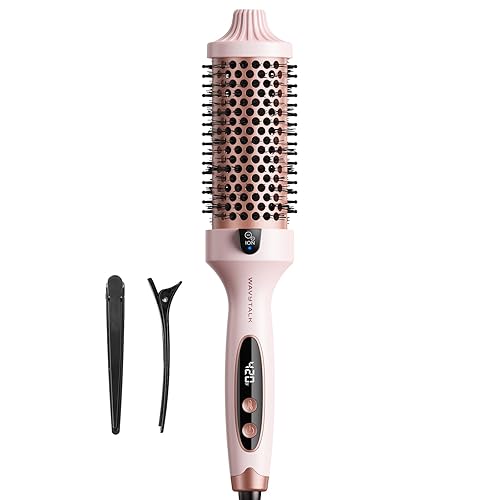 Wavytalk Thermal Brush Blowout Boost Grande, 1.77 Inch Heated Round Brush for Long Hair Blowout, Tourmaline Ceramic Negative Ion Technology Reduce Hair Damage, Dual Voltage Sakura Pink