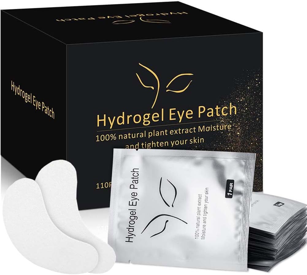 Ocim 100 Pairs Under Eye Pads Lash Extensions,Hydrogel Gel Eye Patches for Lashes Extension/Eyelash Tinting