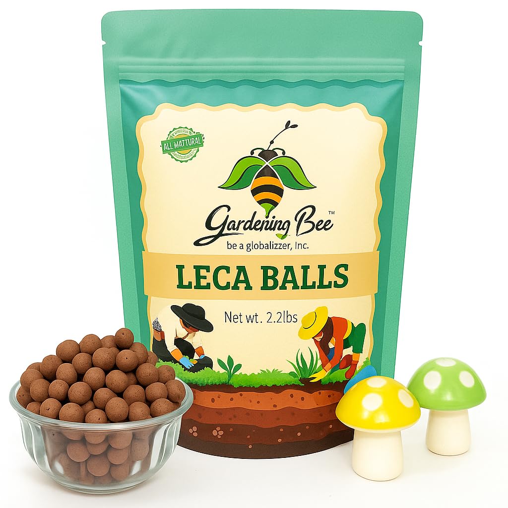 LECA Balls (2-8mm, 450G), Small Size Hydrotons, Money Plant Sapling Planting, Lightweight Clay Aggregate, Essential for Hydroponics, Aeroponics, Landscaping & Aquaponics (450 Grams)-image-1