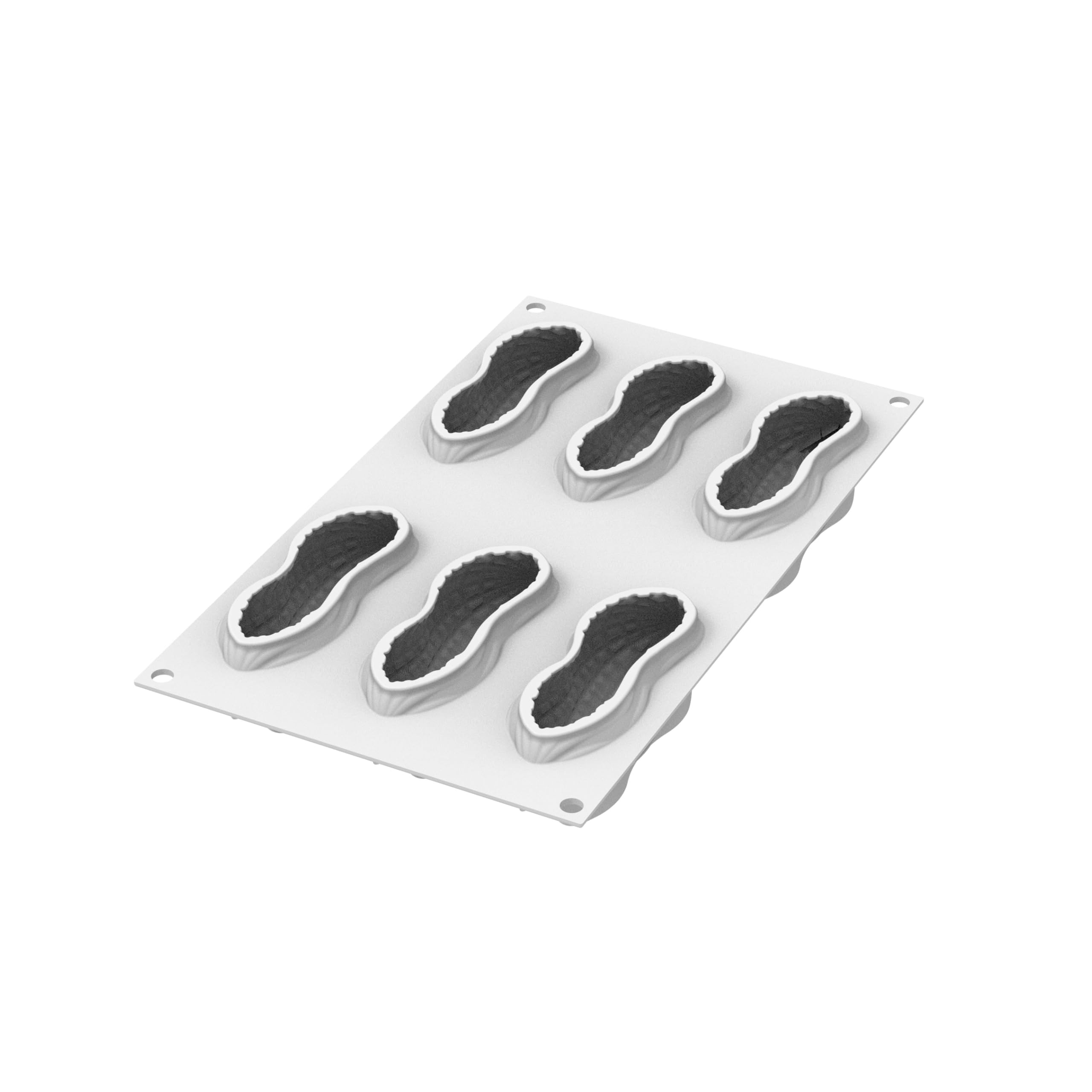 silikomart Kit Moules en Silicone Pistache 30 12 Empreintes 30 ml et Cacahuète 100 6 Empreintes 100 ml Professionnels pour Mousses Entremets Desserts Individuels et Pâtisserie