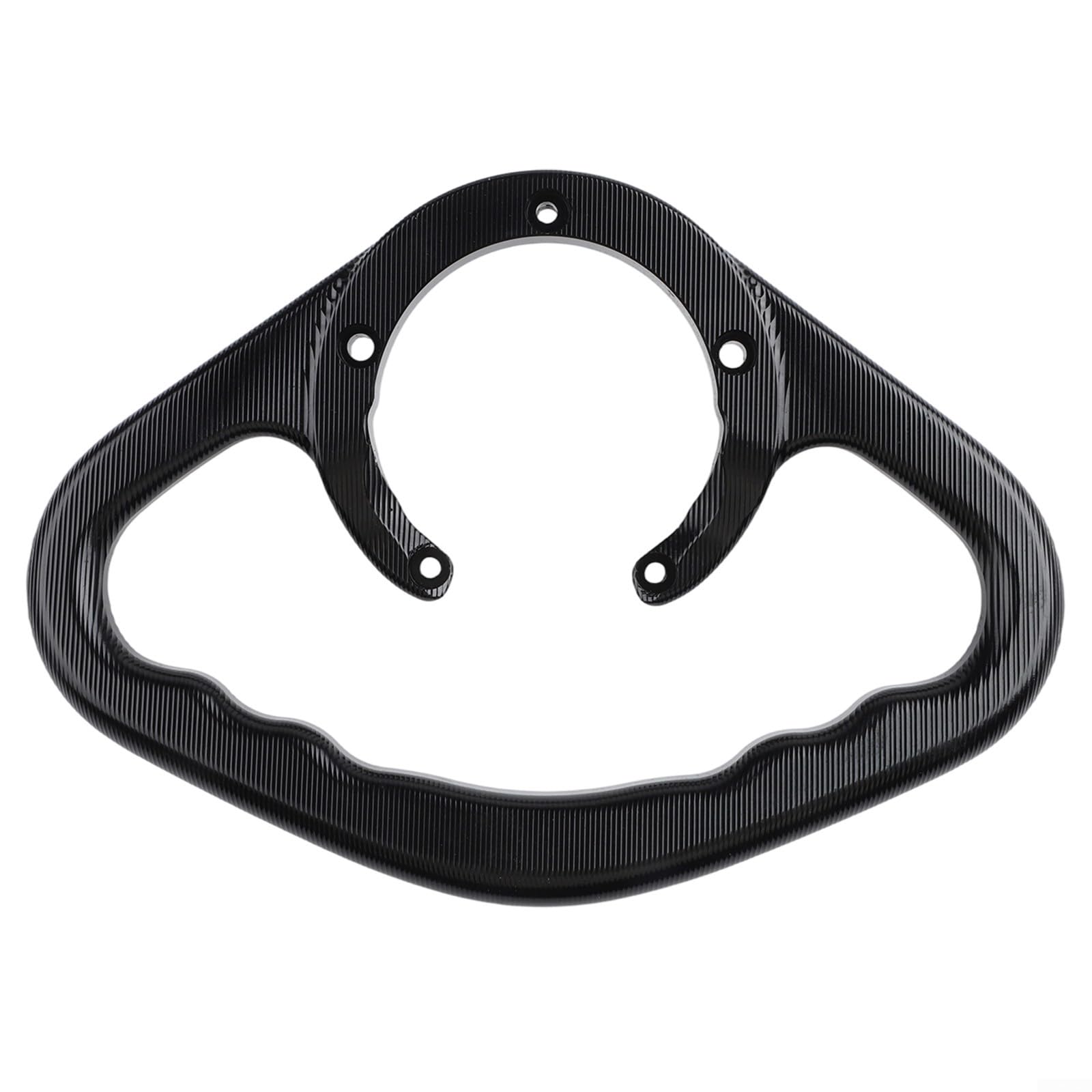 Maniglia per serbatoio del carburante per moto, barra di presa posteriore per passeggeri in alluminio di ricambio per Suzuki (nero)