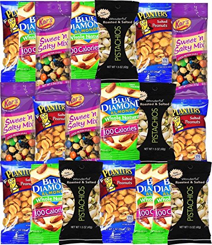 Healthy Snacks Care Package Grab And Go Variety Pack (20 Count) - College Students Final Exam Office Spring