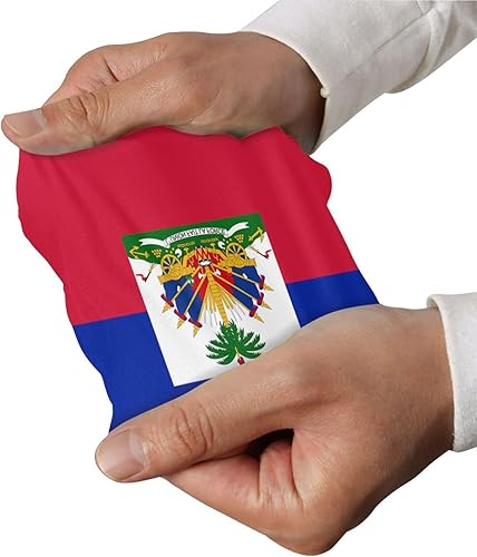 Miniatura 4 de Mangas de compresión con bandera haitiana para hombres o mujeres, de compresión, de seda helada, protección solar UV, mangas para brazos, protección