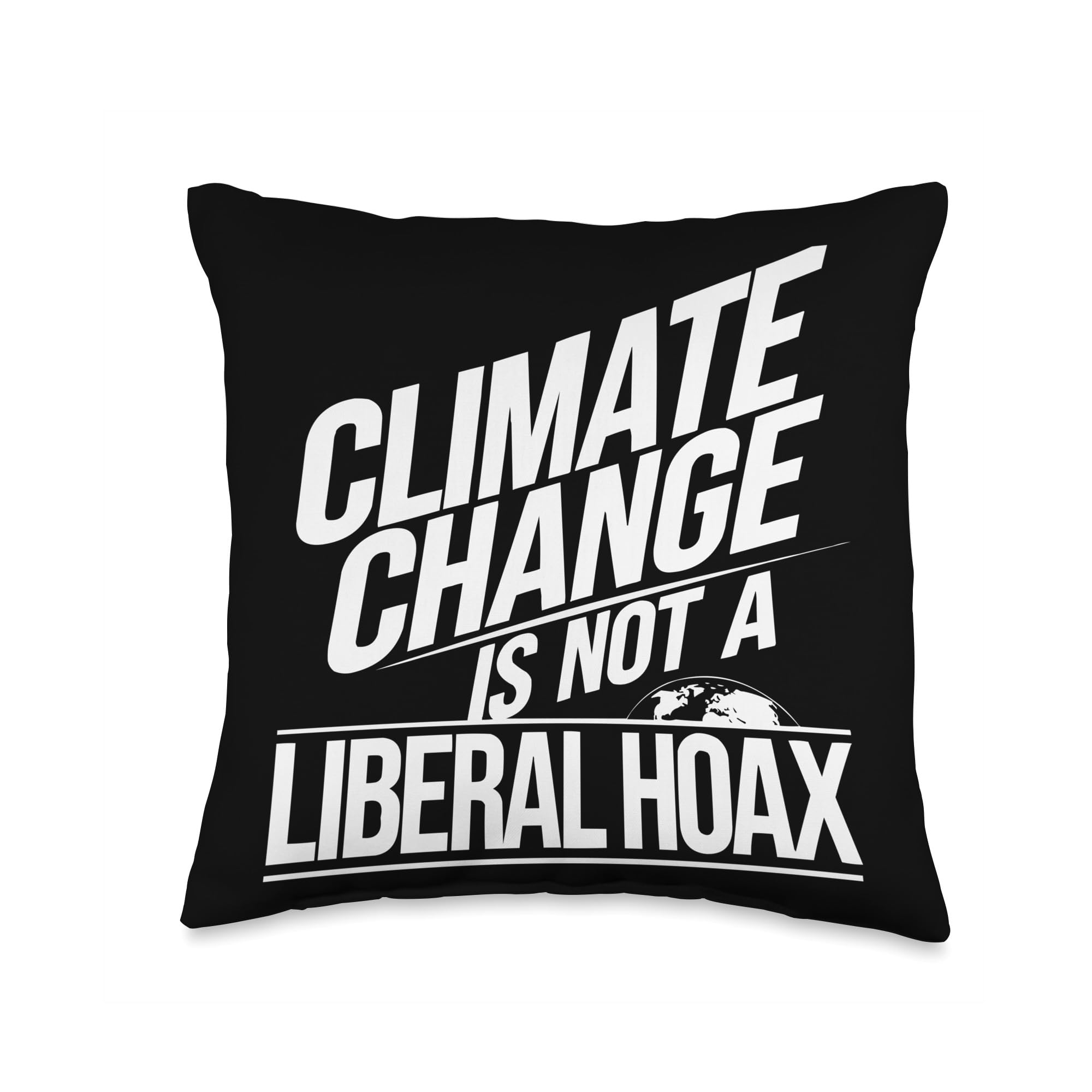 Mother Earth Environmentalist Climate Change Throw Pillow for Eco-Friendly Home Decor on Earth Day 