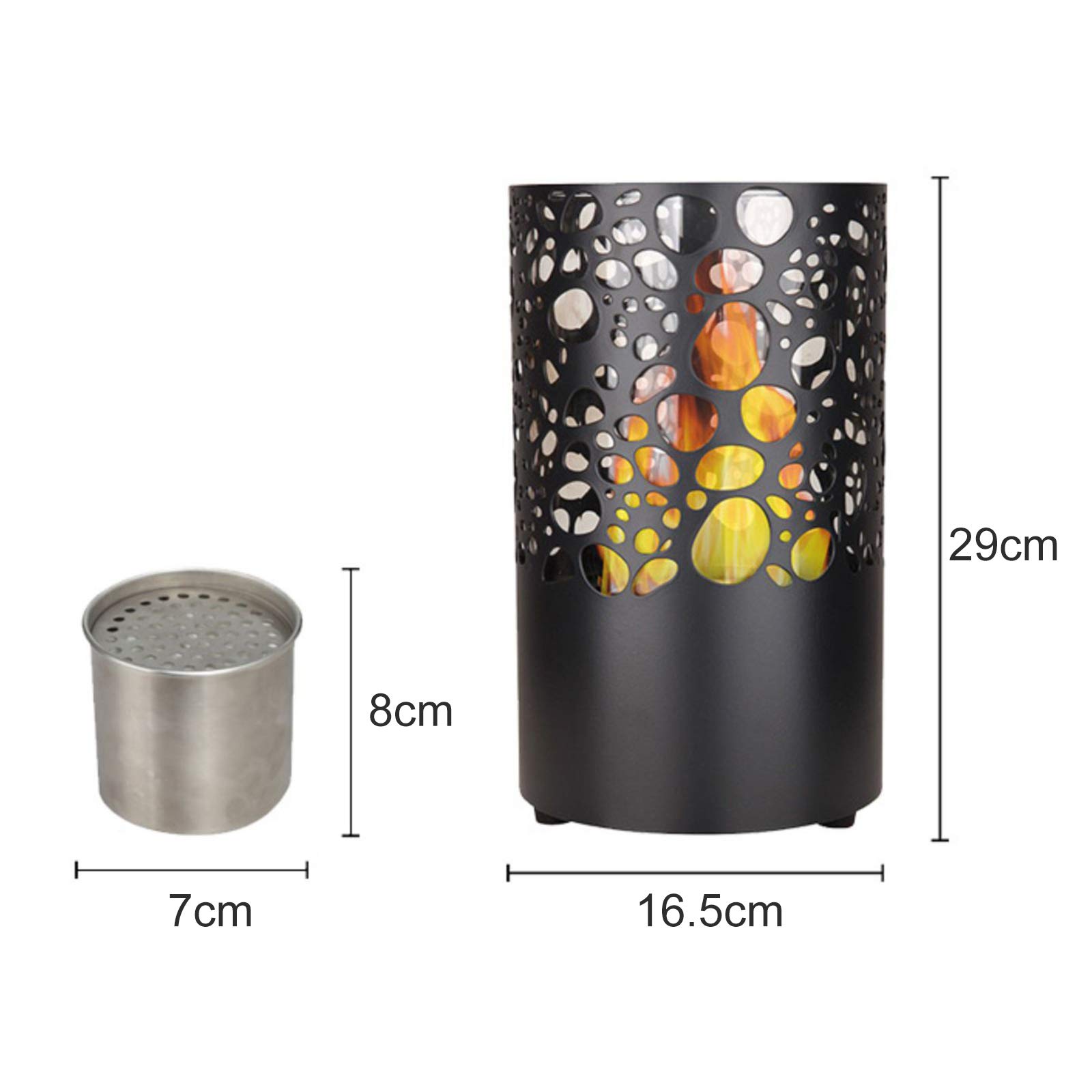 Amazon.com: YITIE Bioethanol Tabletop Fireplace/Bio Ethanol Burner/Heater  for Balcony Home Garden,Black : Home u0026 Kitchen