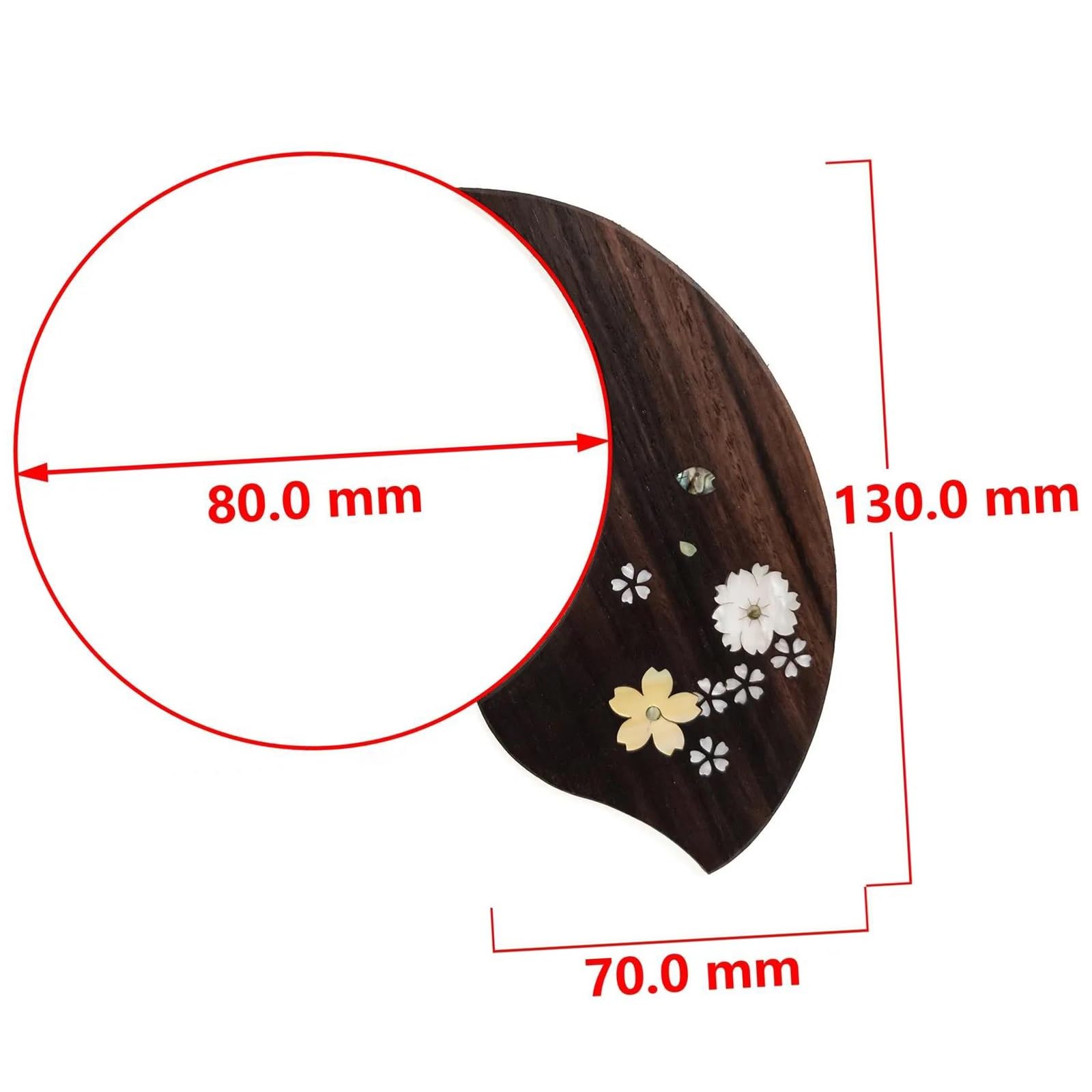 Pickguard do gitary akustycznej dla początkujących Płytka ochronna do gitary akustycznej palisander