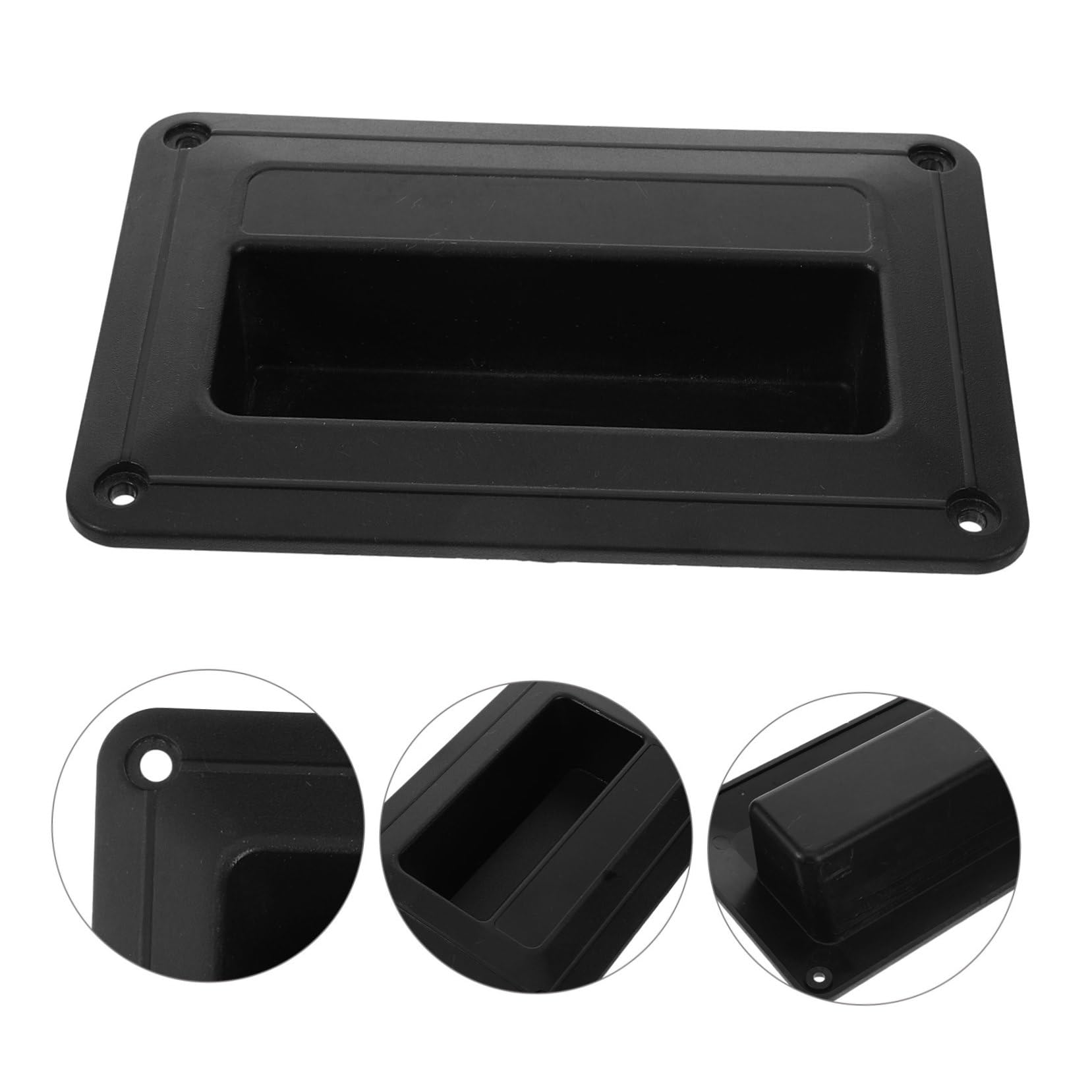 MOLUCKFU 4pcs Small Plastic Speaker Side Handle Replacement Sturdy Audio Accessories for Stage Speakers Comfortable to Install Design