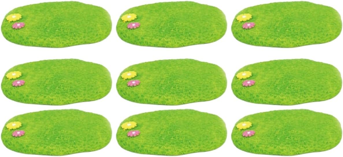 PAREKS 9 Pcs Miniature Plants Desktop Ornament Resin Ornament Grass Ornament Resin Craft Miniature Landscape Accessory Resin Grass Crafts Succulent Plants Ornaments rural/2453