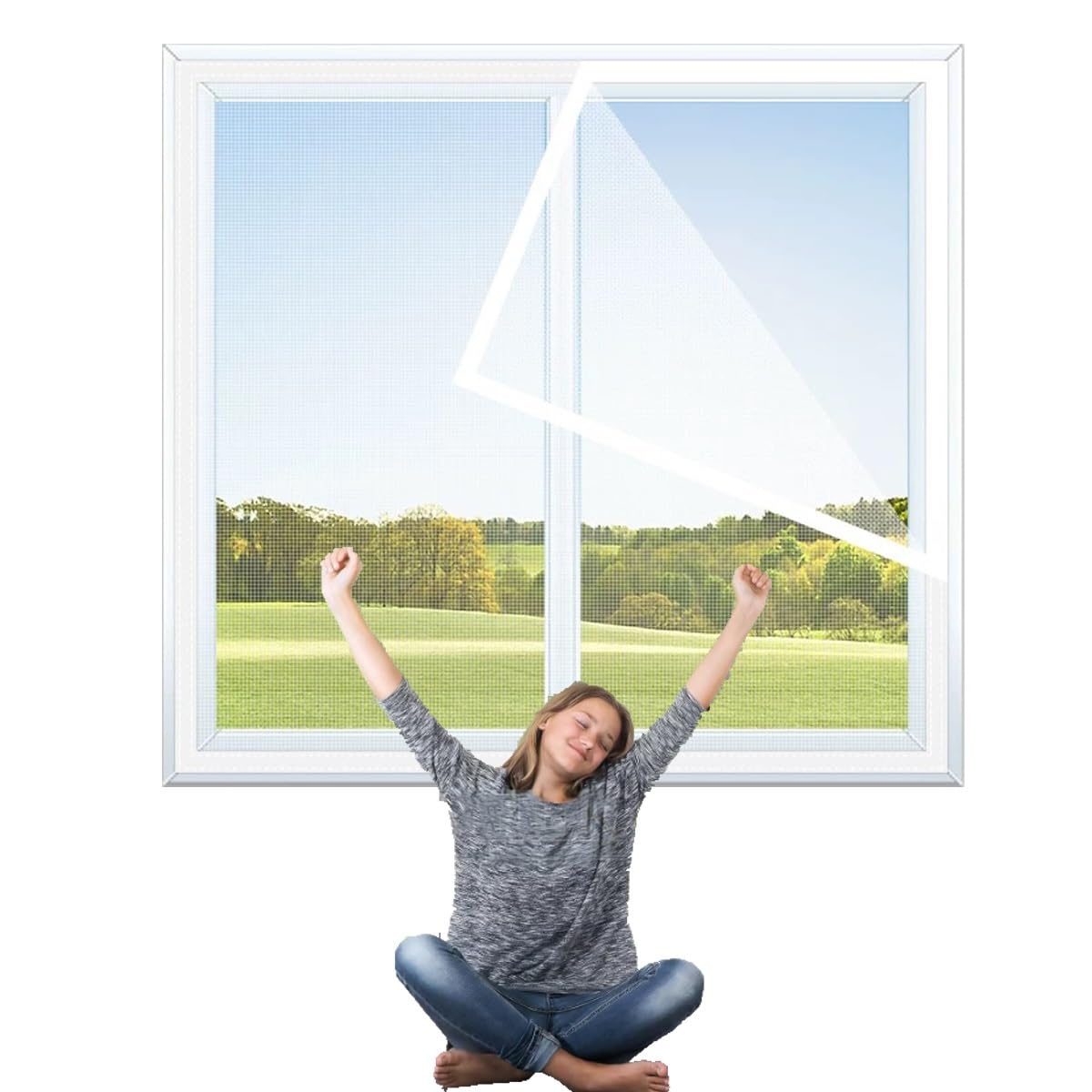ZGWRYI Fly screen door magnet,magnet insect protection balcony door,fly screen door insect protection magnetic curtain,no drilling for balcony doors patio door(White,90 * 100cm)