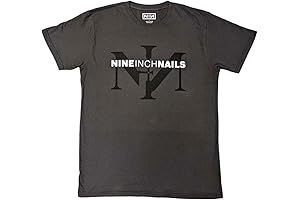 Nine Inch Nails T-Shirt for Women: Iconic Band Symbolism in Charcoal Gray