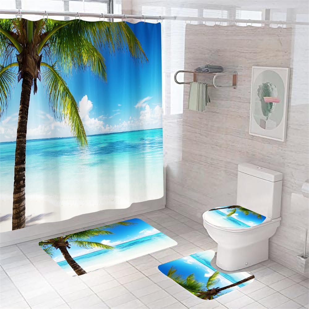 Tapis de bain absorbant 50x80cm Les Cocotiers tapis salle de bain antiderapant lavable