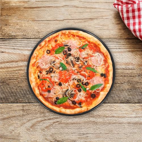 Assiette à pizza céramique 27cm plate pour couper sans déborder - 4