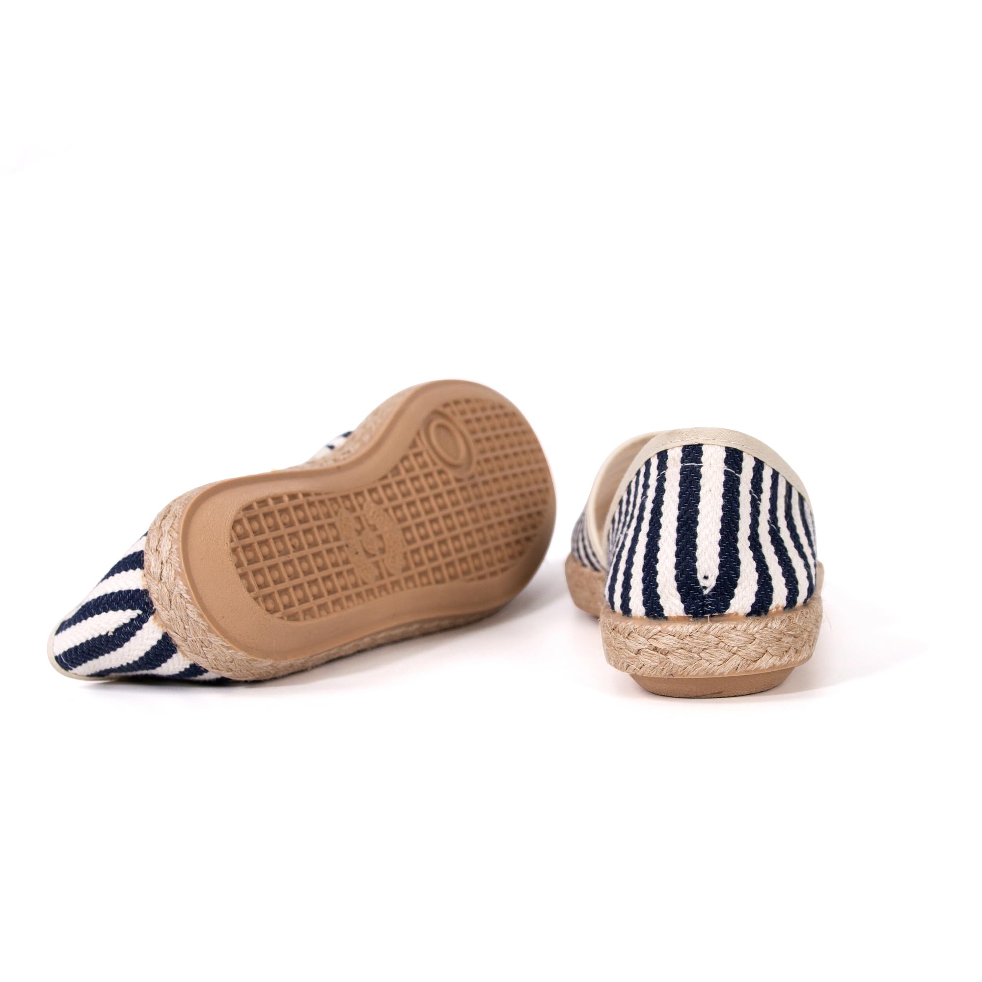 JOMIX Espadrille Femme en Rayures Chaussures Espadrilles Classiques été Mocassin Fabriqué en Espagne