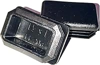 Vista 2 de Paquete de 4 tapas de plástico LDPE rectangulares de 1-1/2 x 1 pulgada (14-20 Ga). Tapas de acabado de postes de valla. deslizadores de muebles