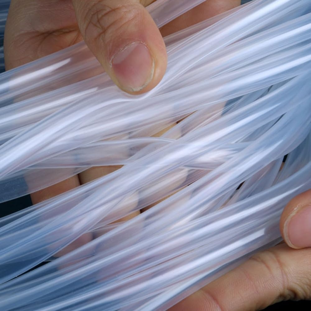 drain hose Clear Silicone Tube Food Grade Transparent Silicone Rubber Hose Flexible 1 Meter water pump(Color:38x44mm(ID x OD))