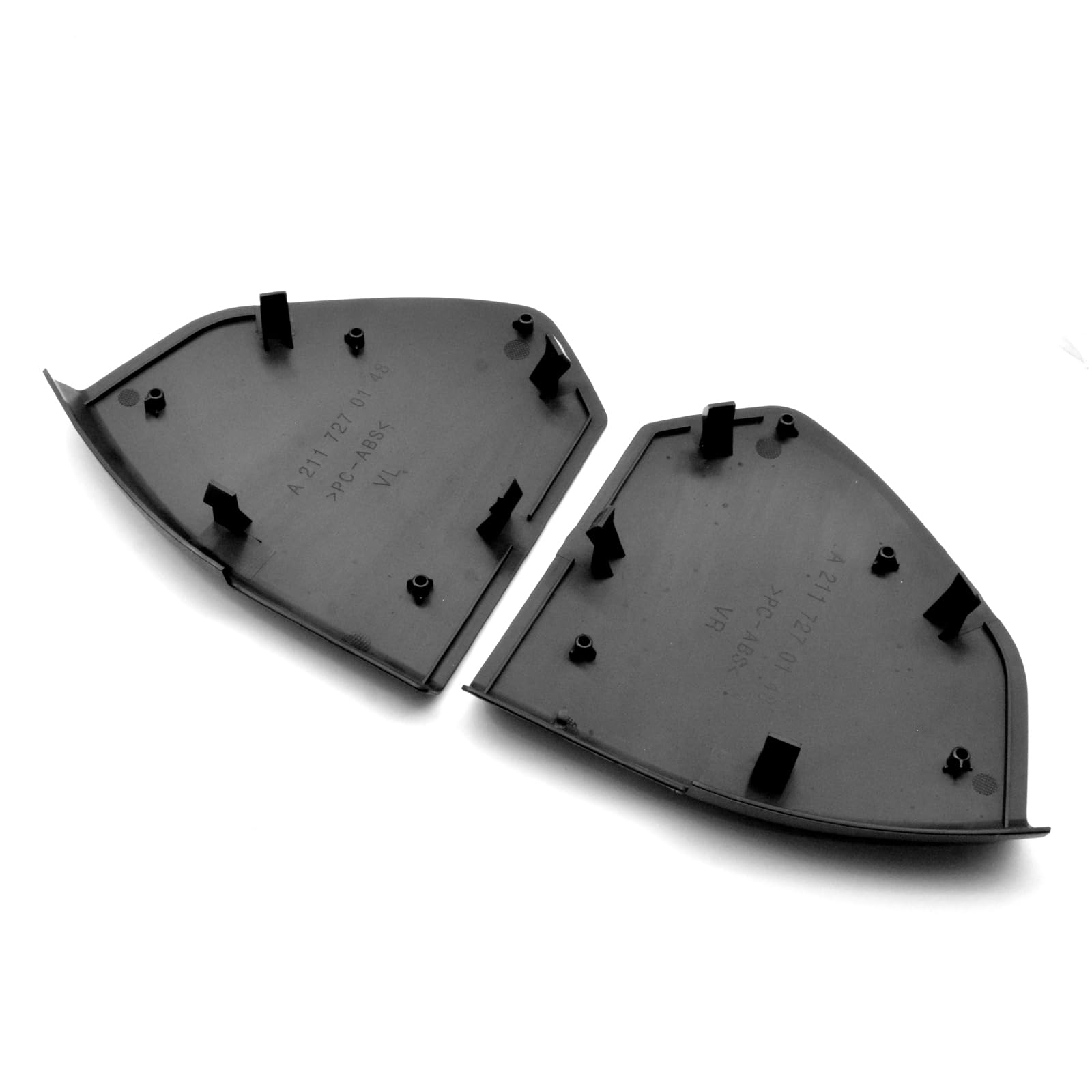 2X Copertura interna del pannello della portiera sinistra e destra Nero Per Mercedes-Benz Classe E W211 E200 E230 E240 E250 E270 E280 E300 E320 E350 E400 E500 E55 E65 AMG 2002-2008